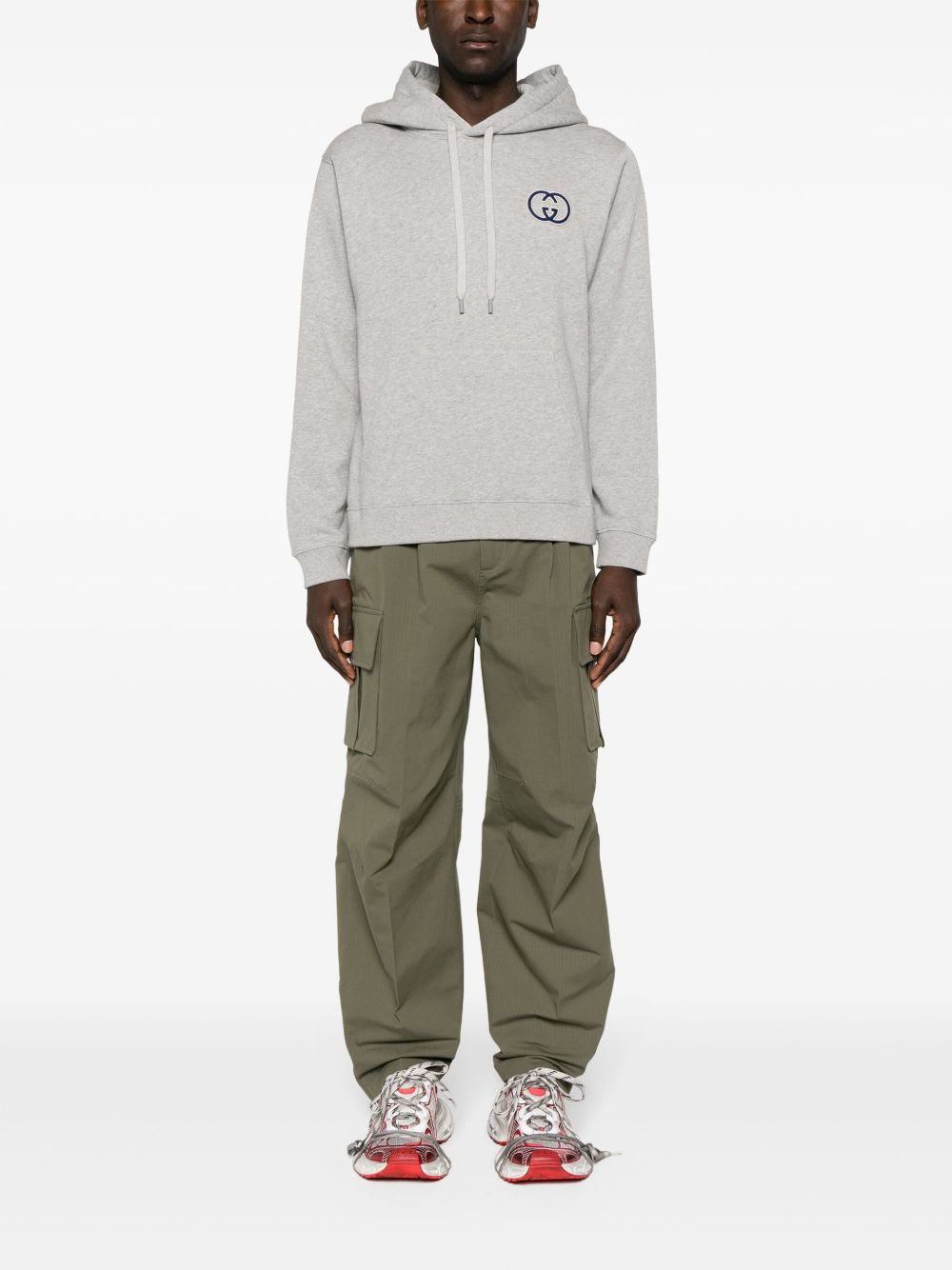 GG canvas-panel cargo pants - 2