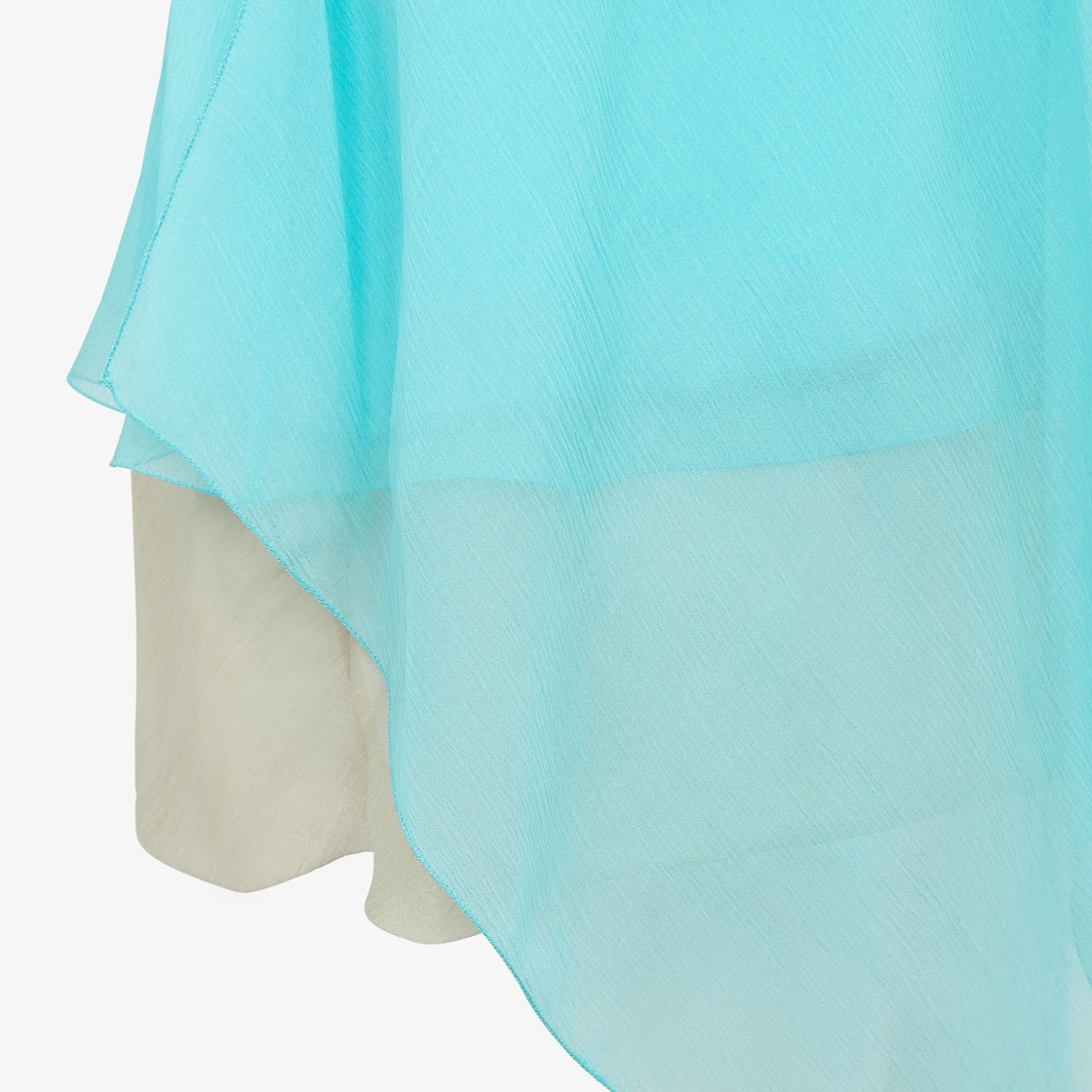 Light blue chiffon skirt - 3