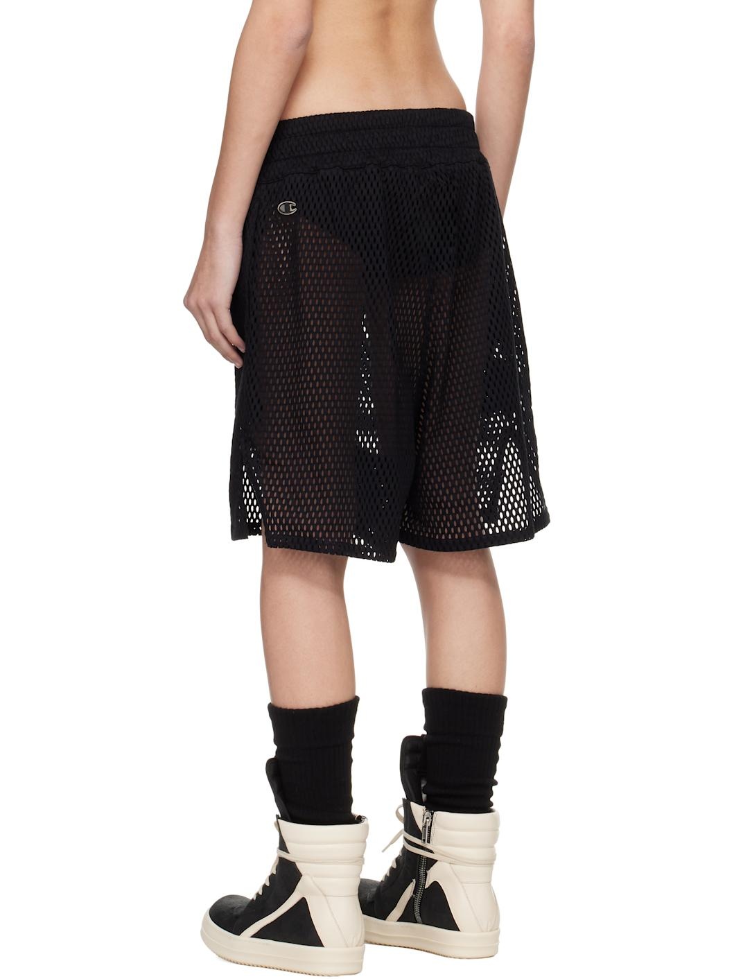 Black Champion Edition Mesh Shorts - 4