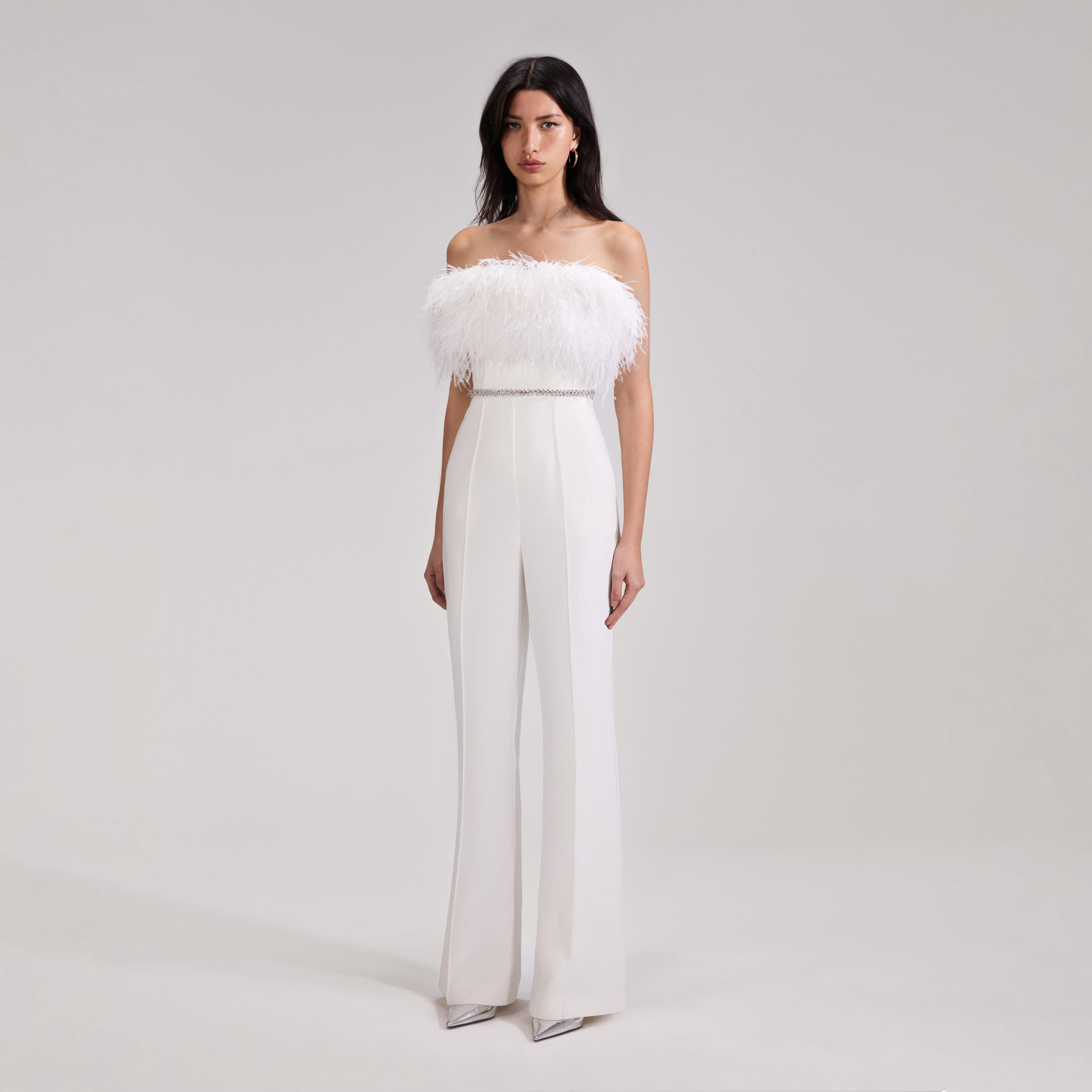 White Feather Jumpsuit - 2