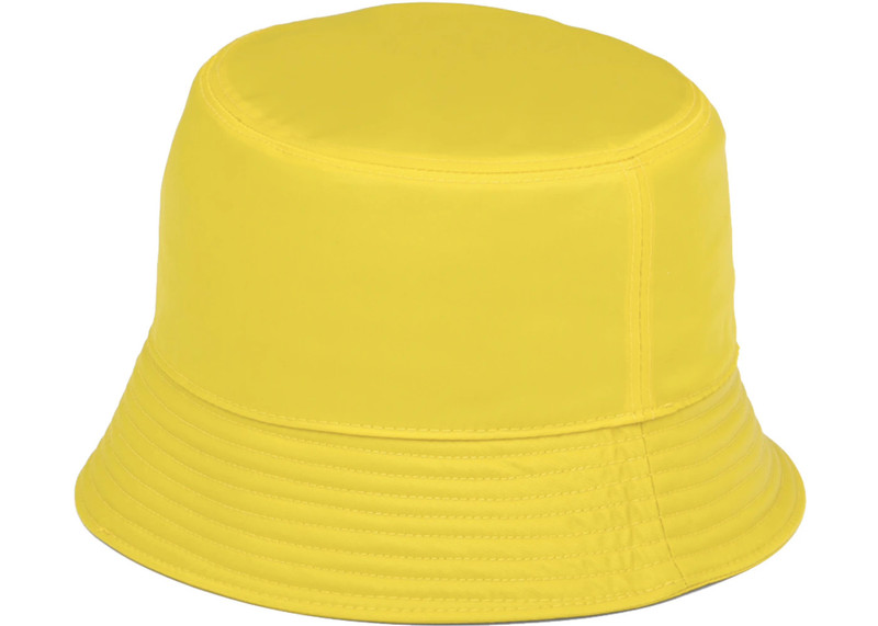 Prada Nylon Bucket Hat Yellow/Ardesia 3