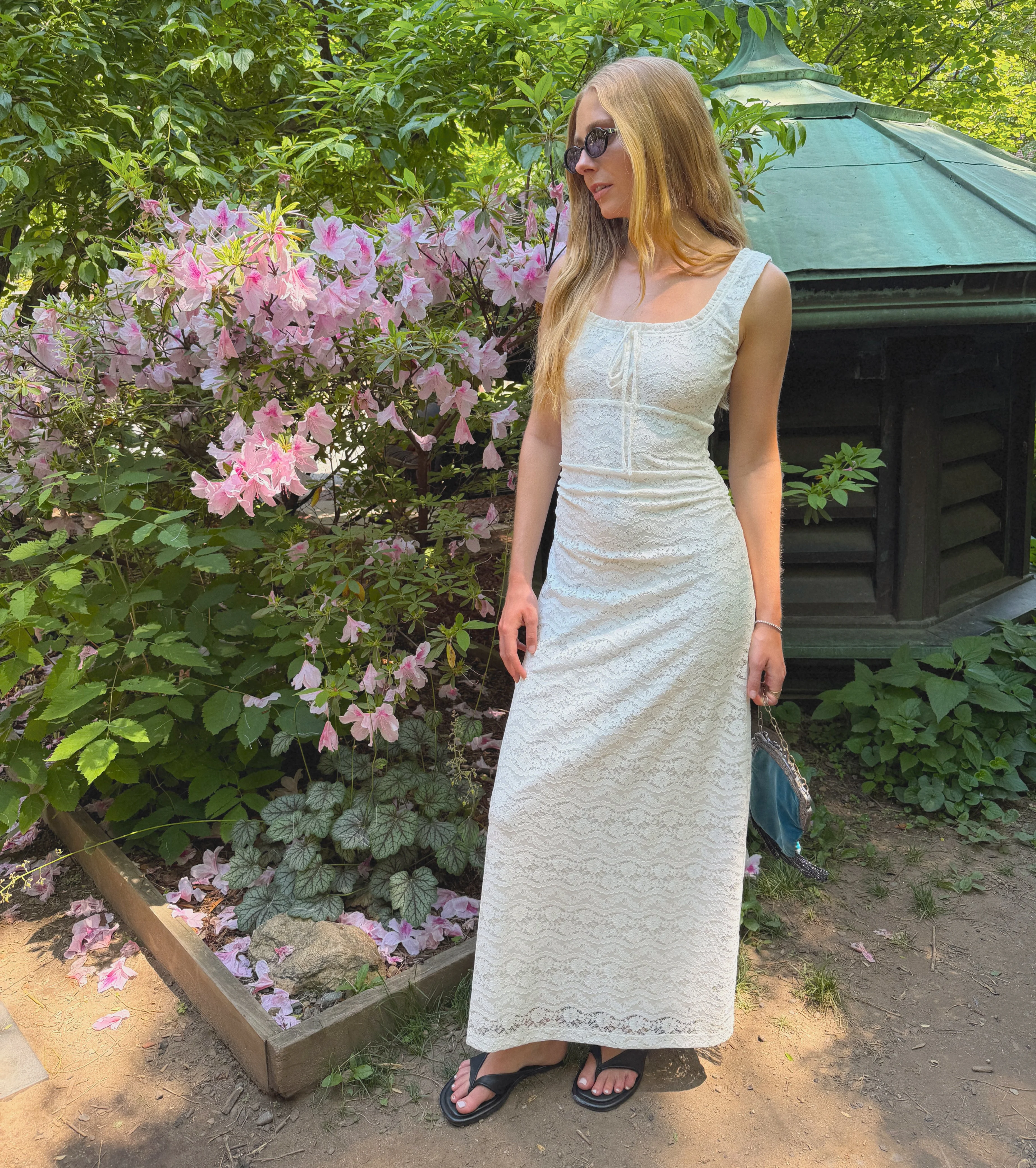 The Coraline Dress - White Stretch Lace - 1
