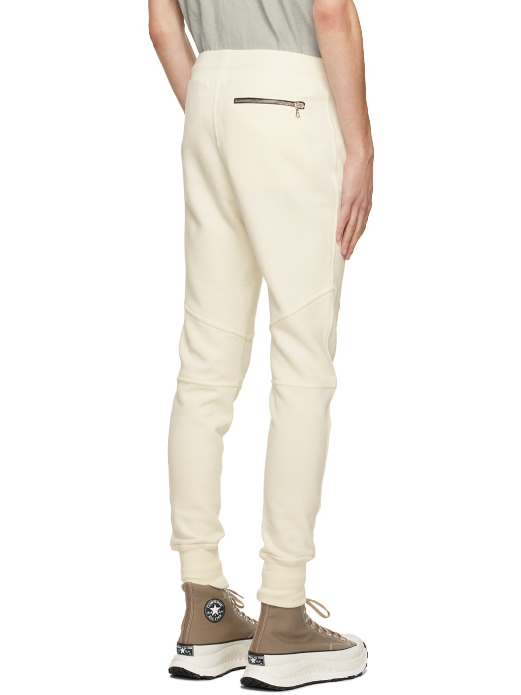 Off-White Tapered Lounge Pants - 3