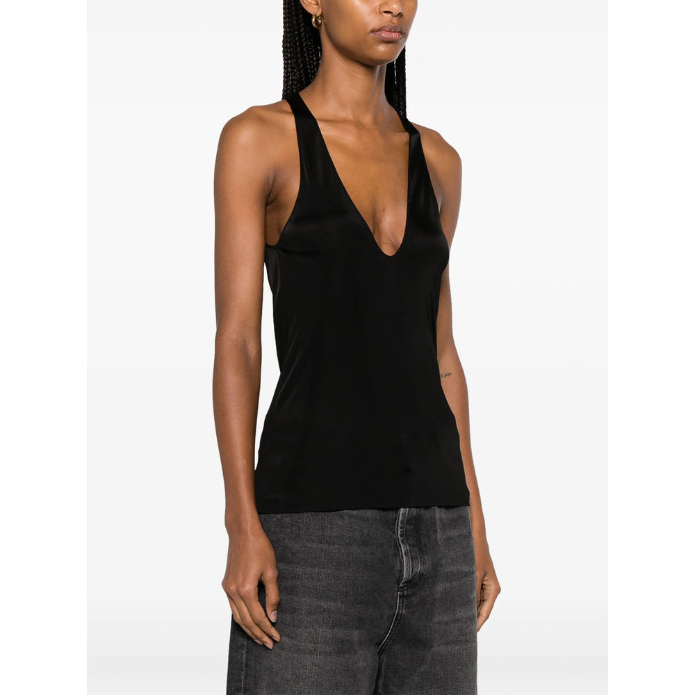 Saint Laurent Black Tops - Vests & Tank Tops Women - 4