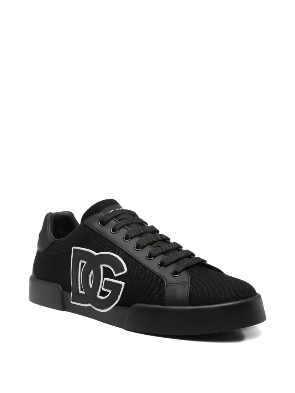 logo-plaque low-top sneakers - 2
