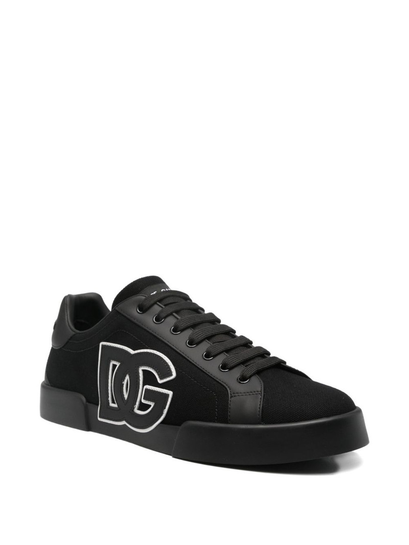 Dolce & Gabbana logo-plaque low-top sneakers outlook