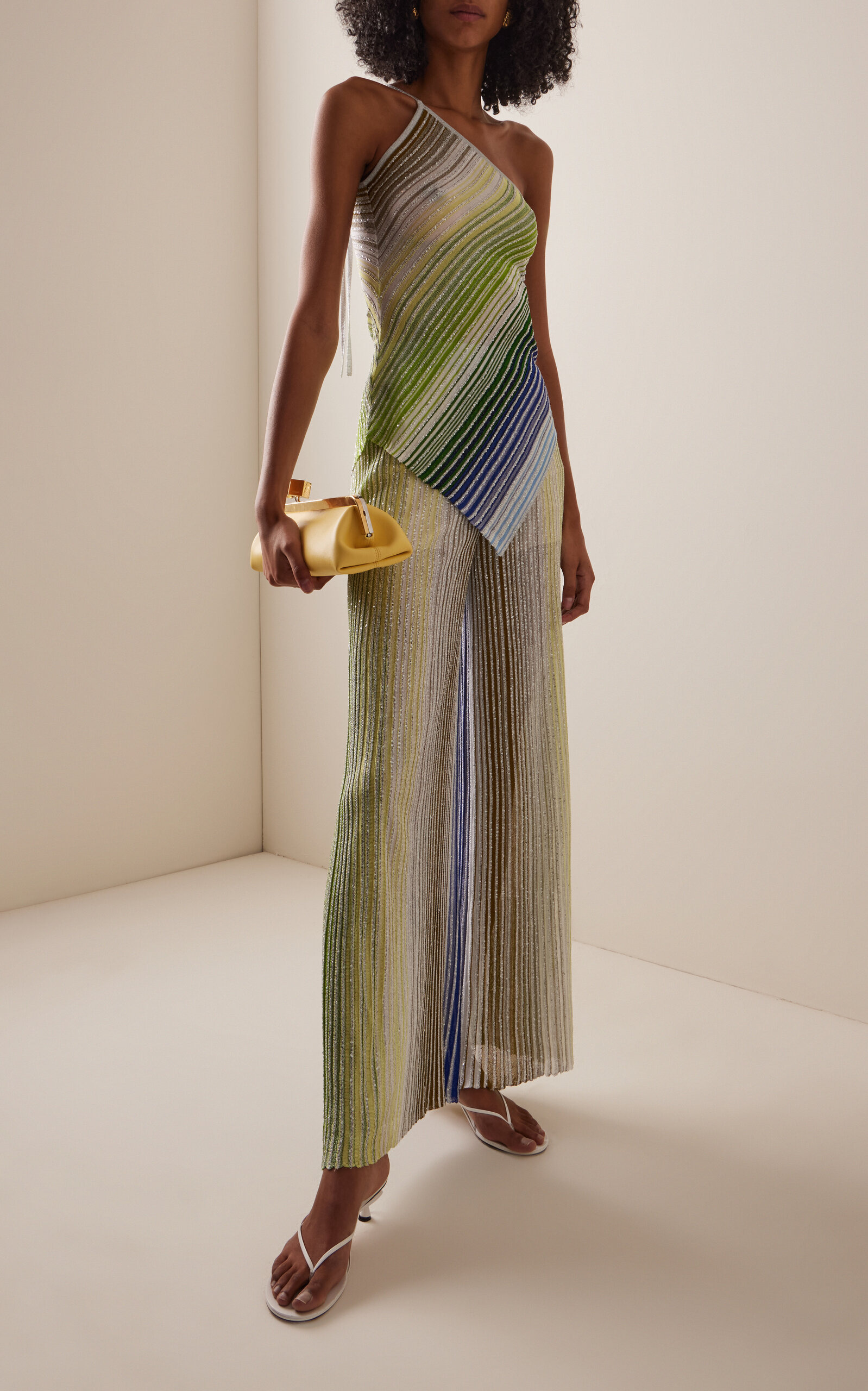 Sequined Knit Wide-Leg Pants multi - 2