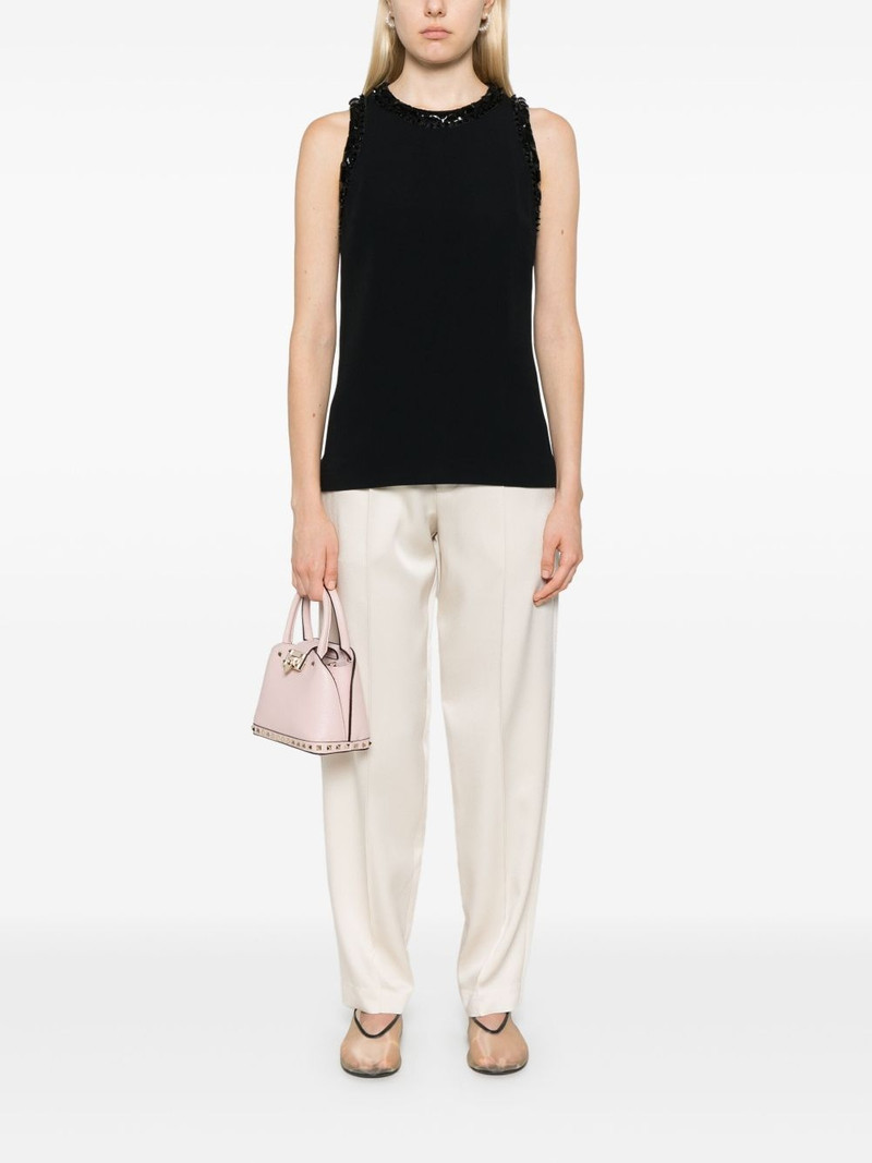 ELIE SAAB embroidered cady top outlook