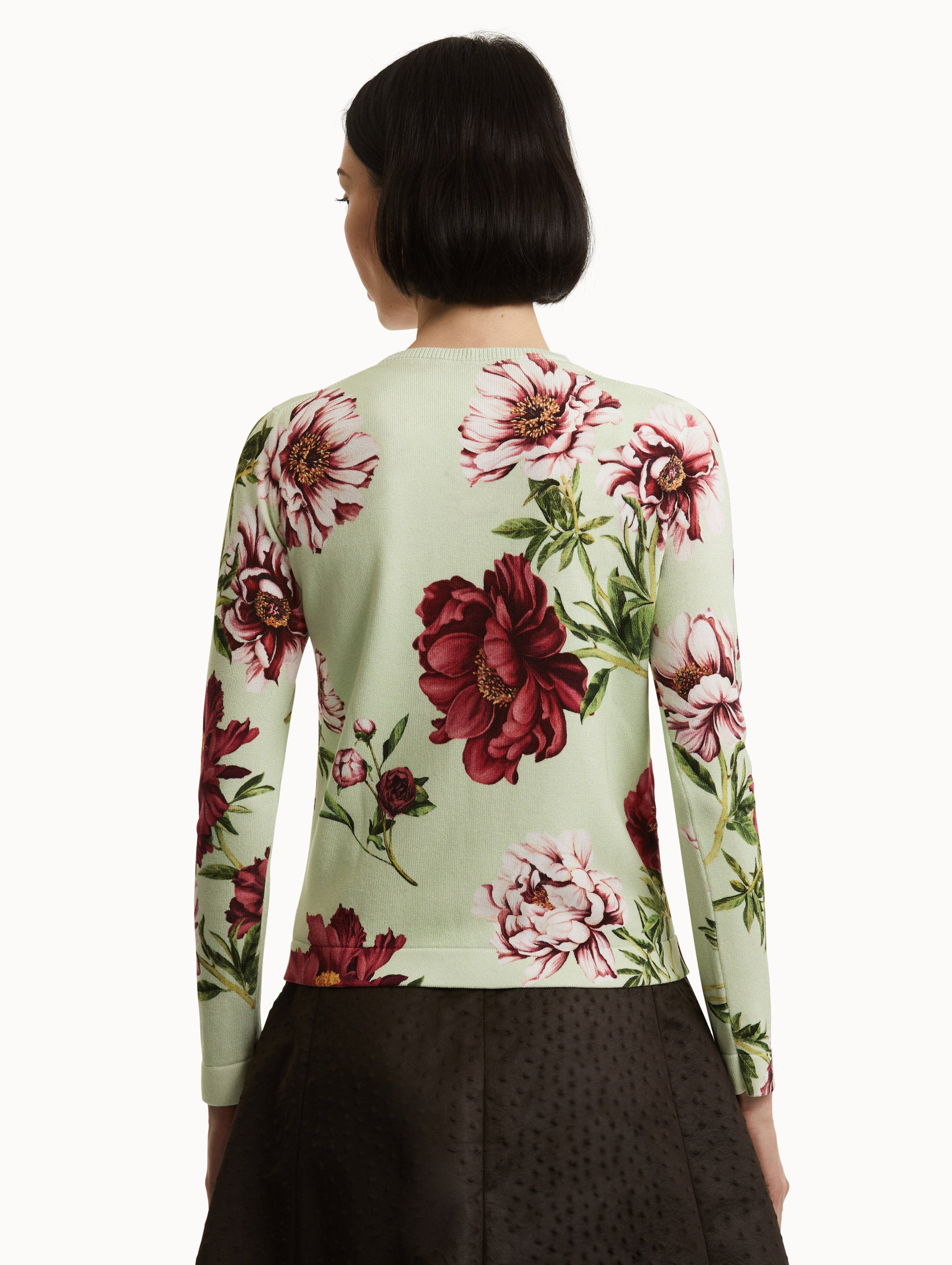 PEONY PRINTED CARDIGAN - 4