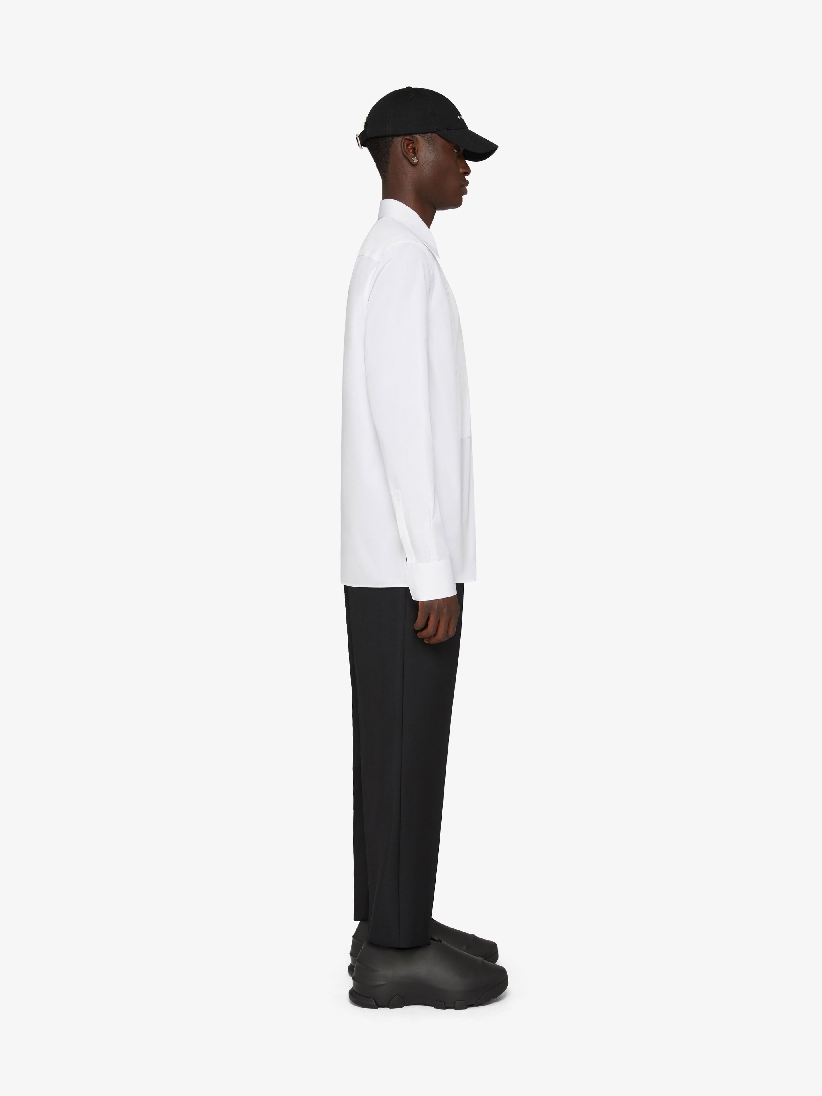 TUXEDO SHIRT IN POPELIN - 3
