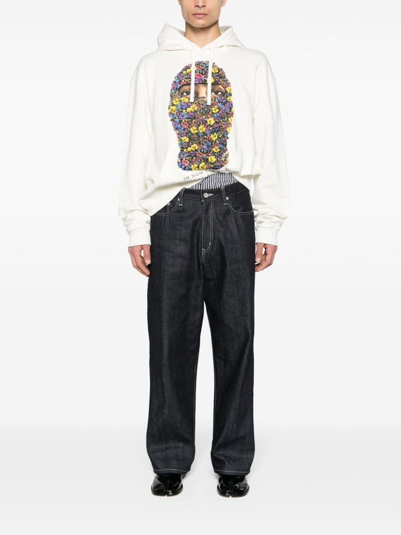 ih nom uh nit Flower Mask cotton hoodie outlook