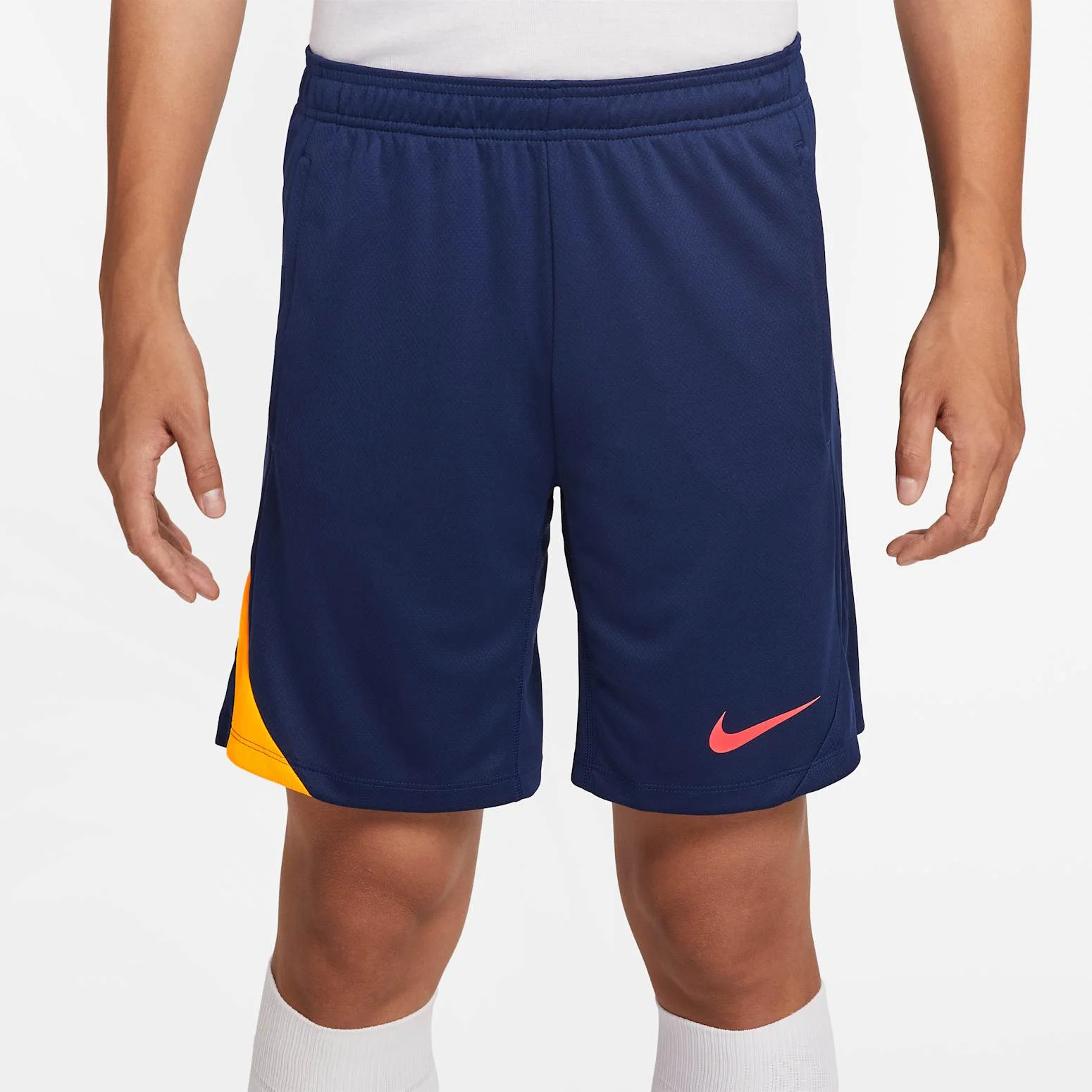 Nike Strike Dri-Fit Soccer Shorts 'Blue Void Laser Orange' FN2402-494 - 1