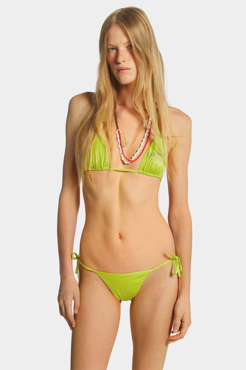 SUMMER LOVERS TRIANGLE BIKINI TOP - 3