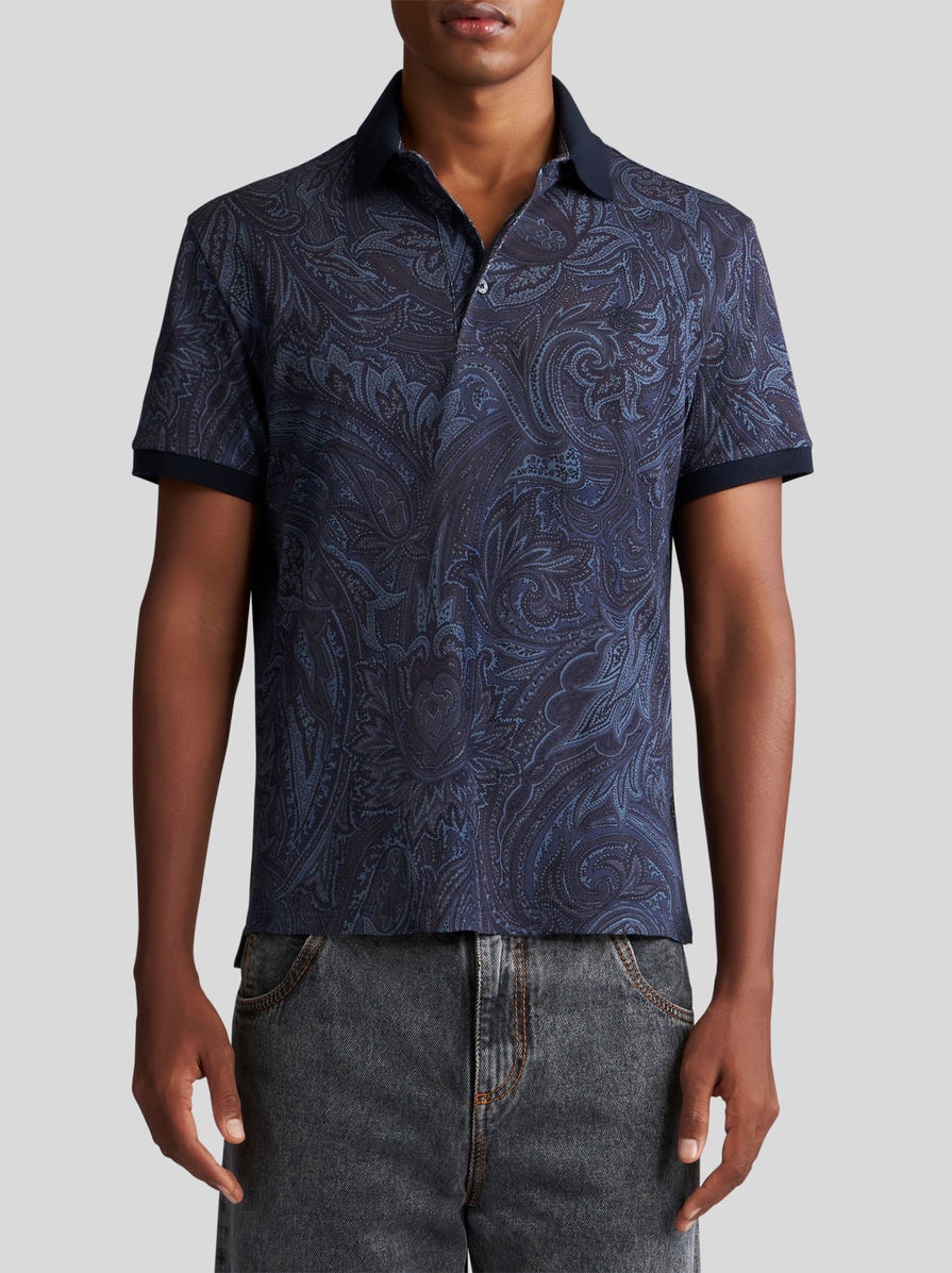 PAISLEY POLO SHIRT WITH LOGO - 2