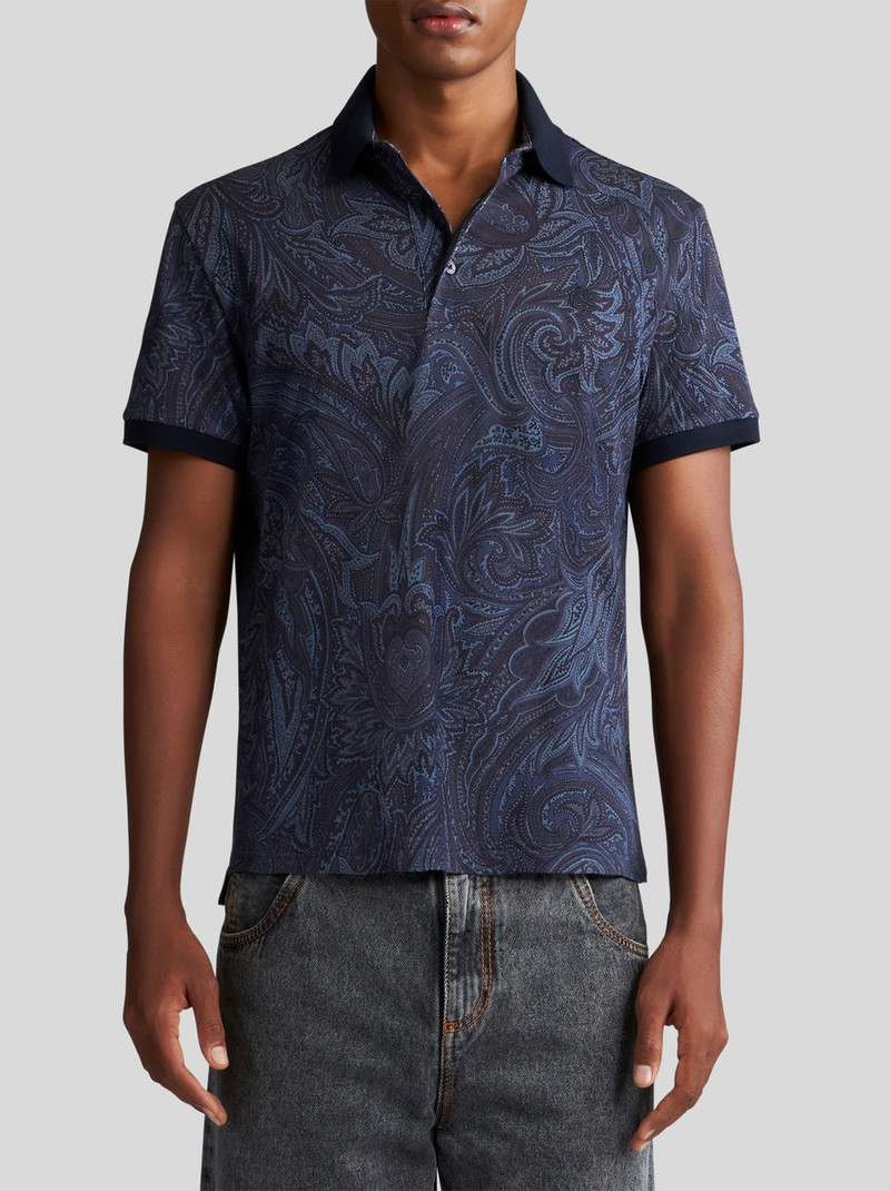PAISLEY POLO SHIRT WITH LOGO 2