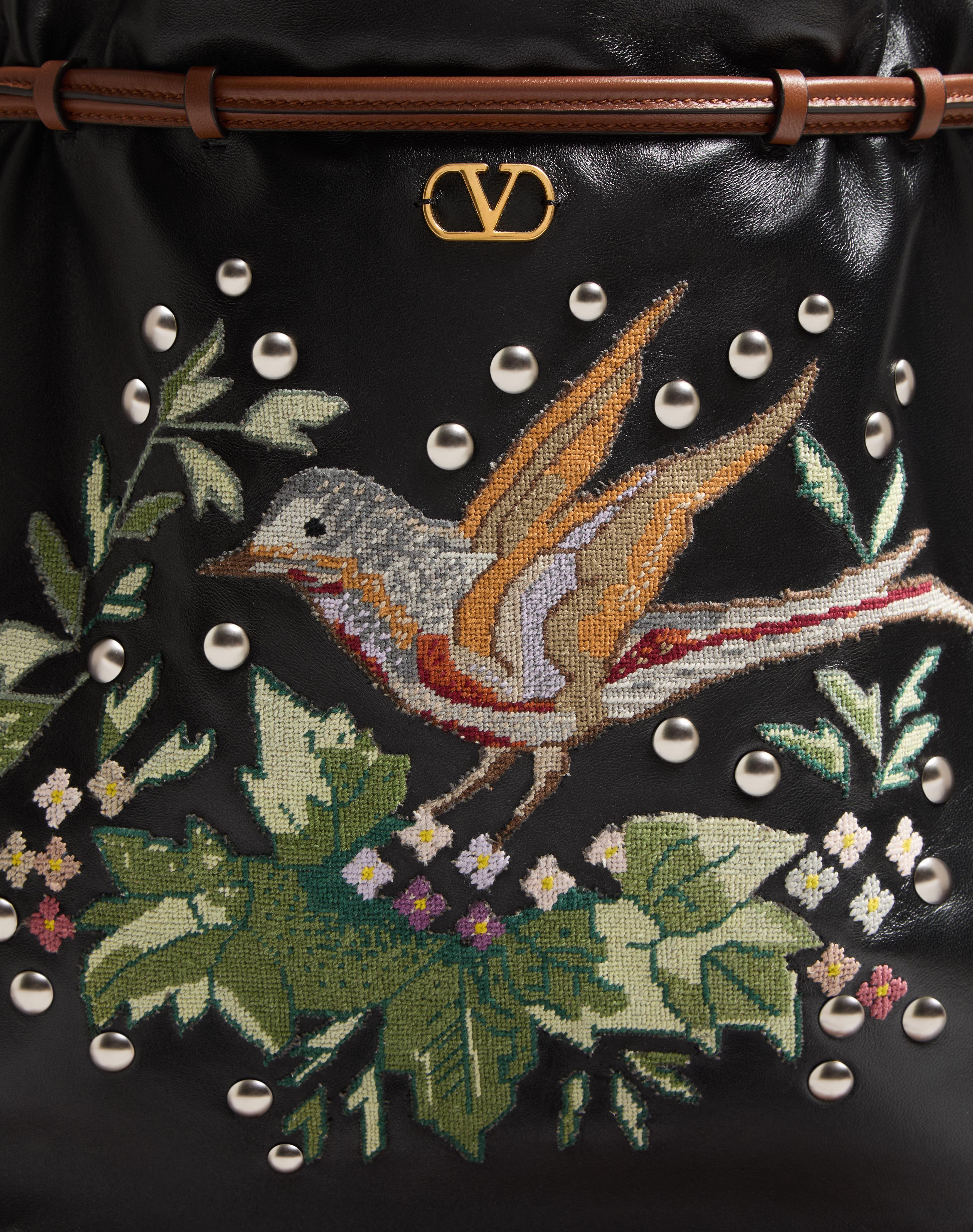 VALENTINO GARAVANI NELLCÔTE ALICE EMBROIDERED BAG WITH FRINGES - 8
