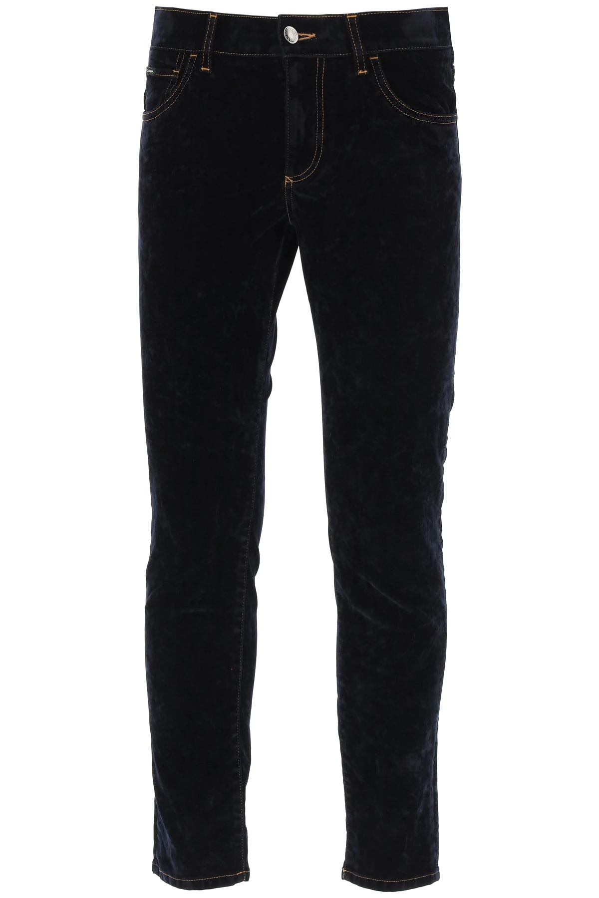 SLIM JEANS WITH VELVET COATING - 1