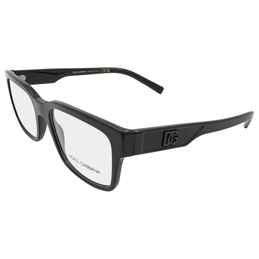 Dolce And Gabbana Demo Rectangular Men's Eyeglasses DG3352 501 57 - 3
