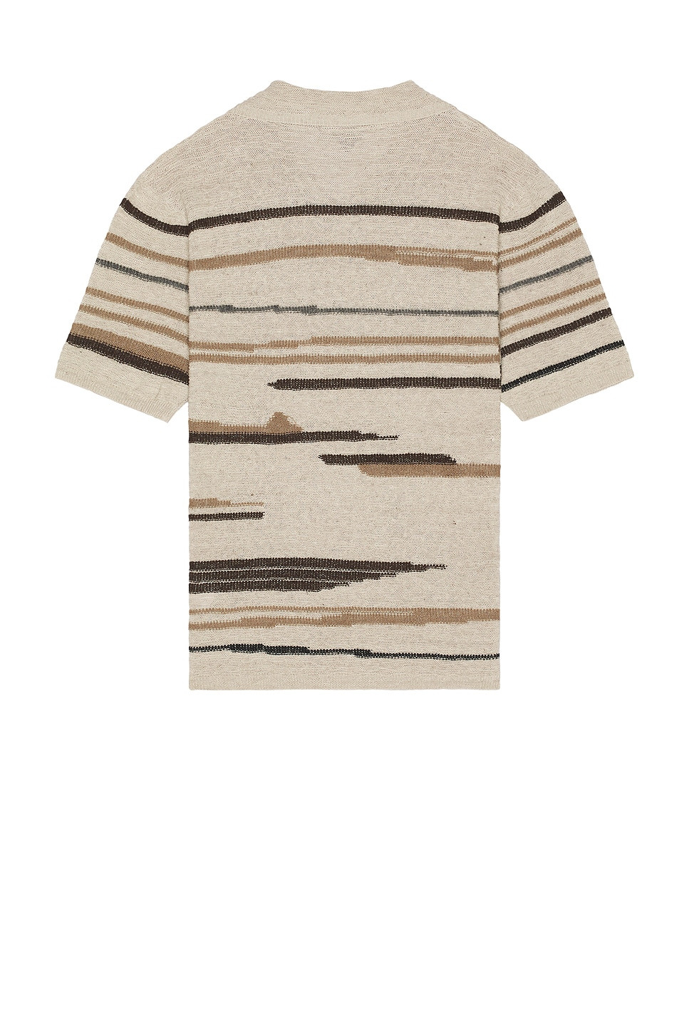 Linen Graphic Knit Polo - 2