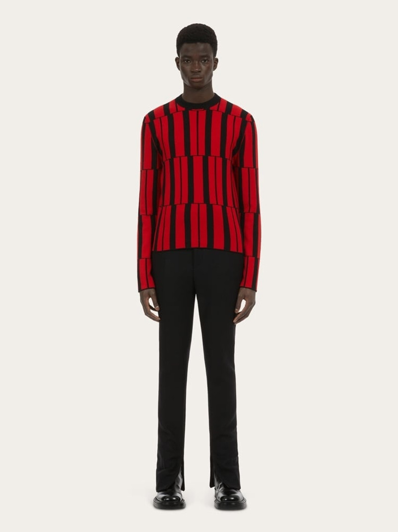 CREW NECK JACQUARD SWEATER 5