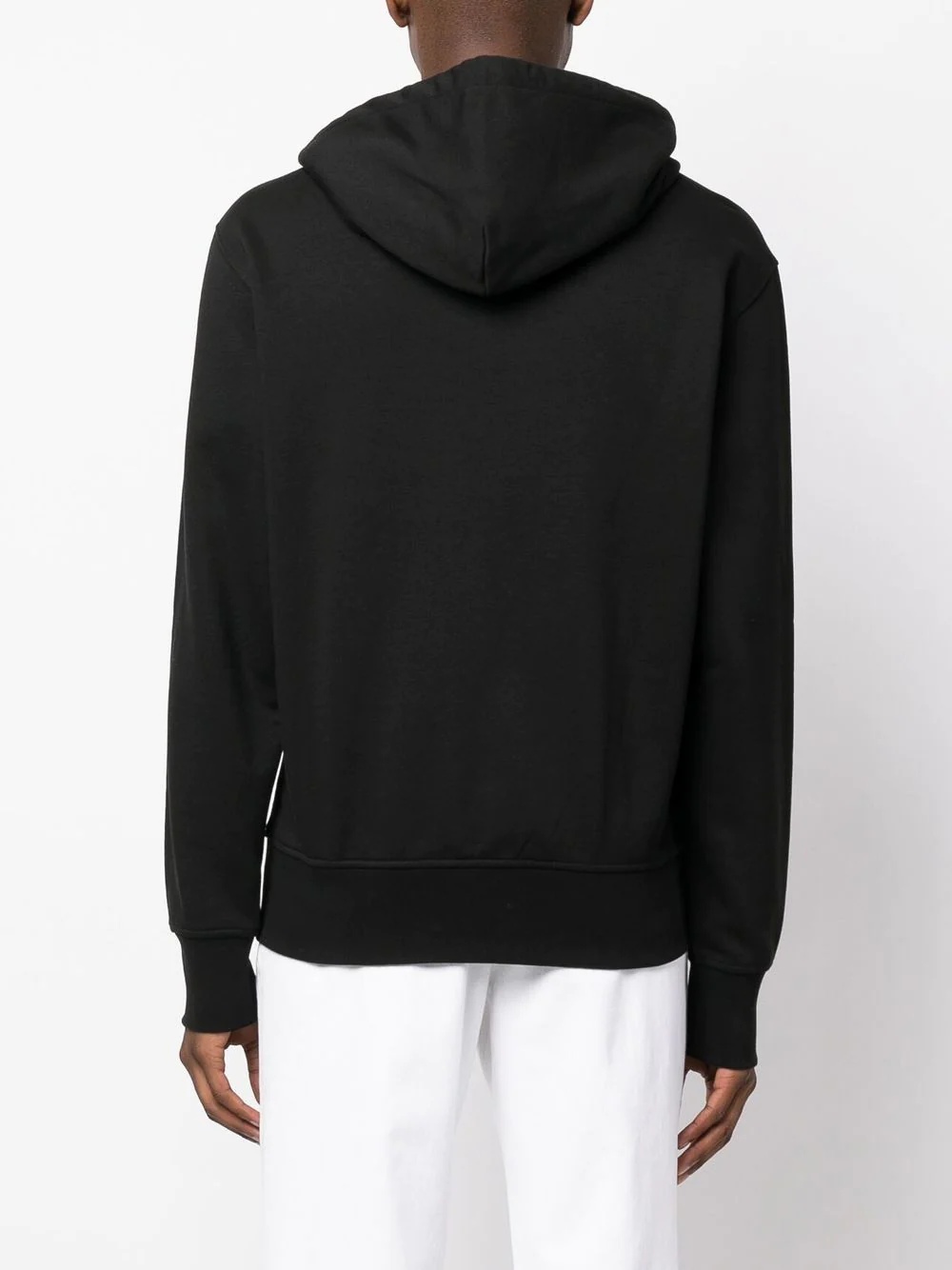 embellished logo-print detail hoodie - 4