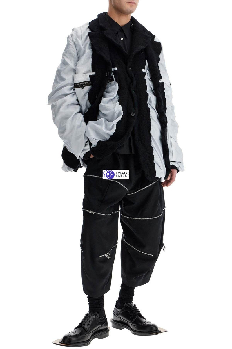 Comme des Garçons Homme Plus LAYERED JACKET WITH INSIDE OUT EFFECT outlook