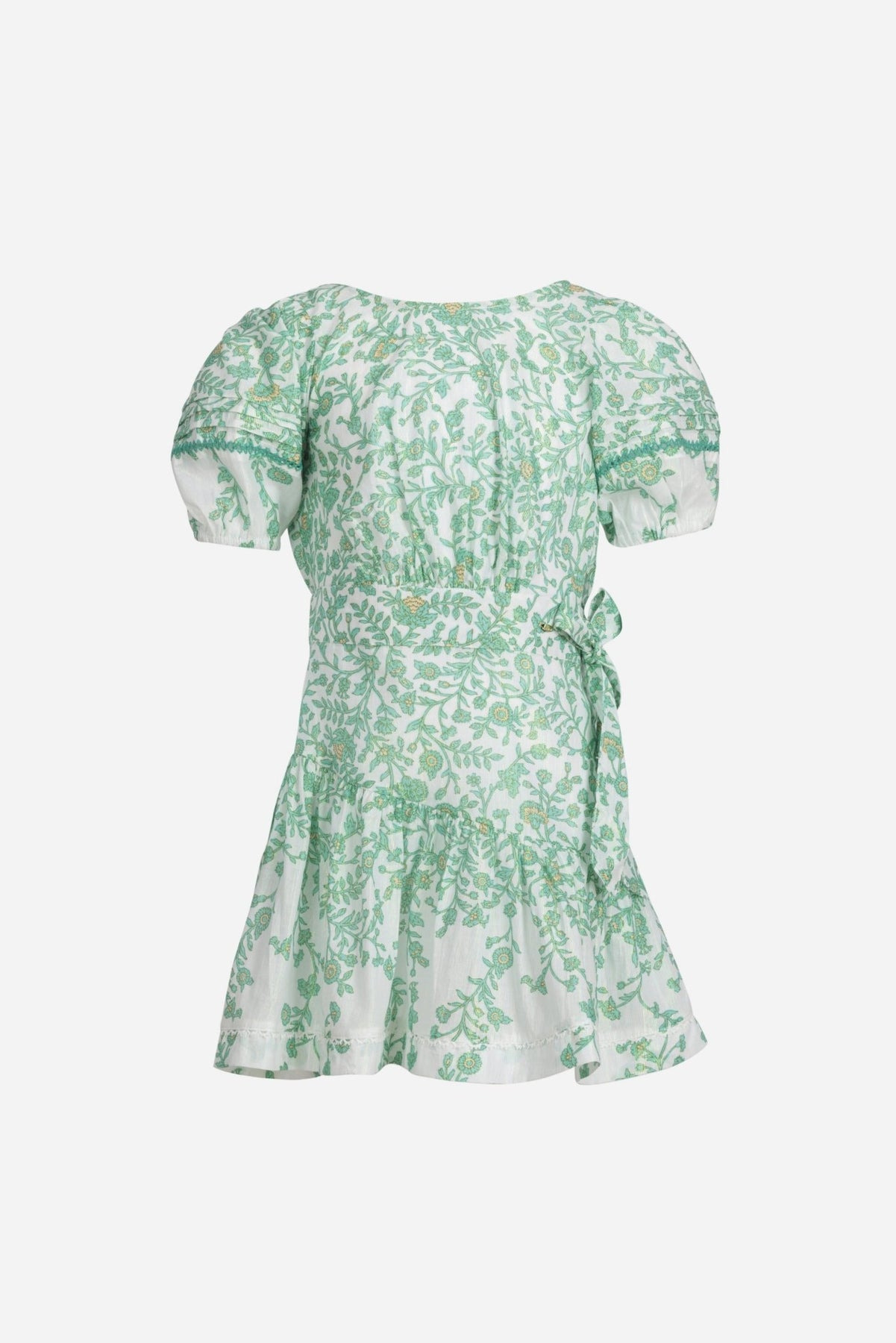 Mini Dress Chantal for girls - Green Lazuli - 2
