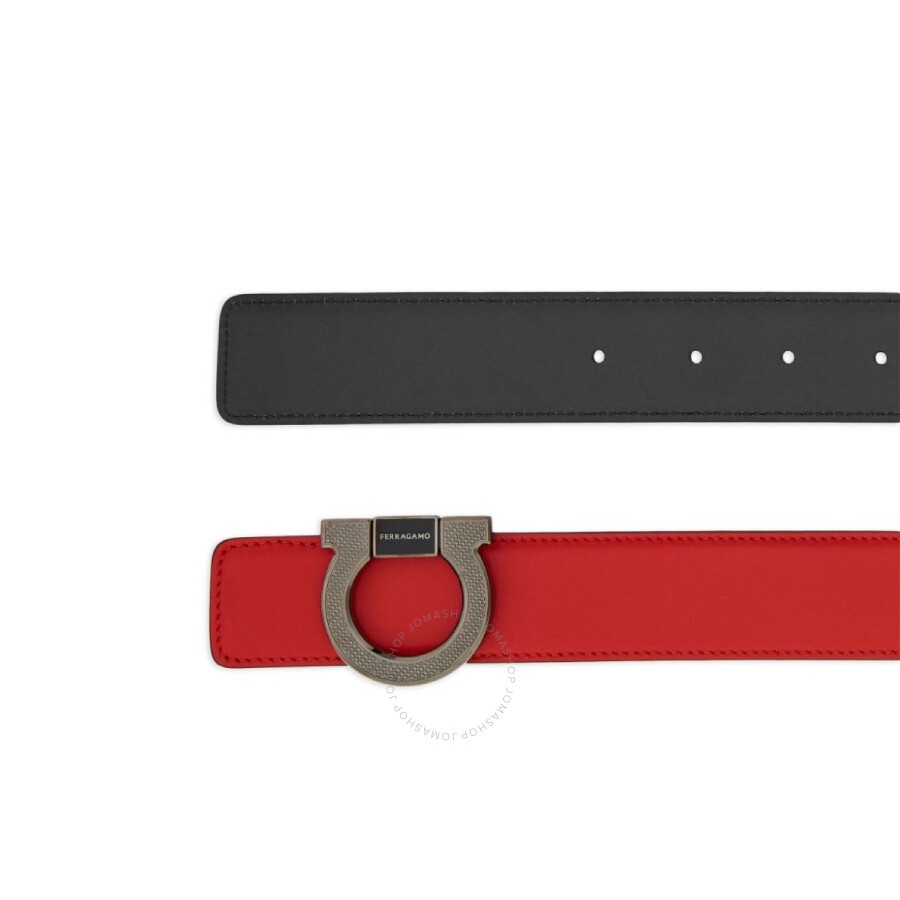 Ferragamo Reversible Gancini Calf Leather Belt - 3