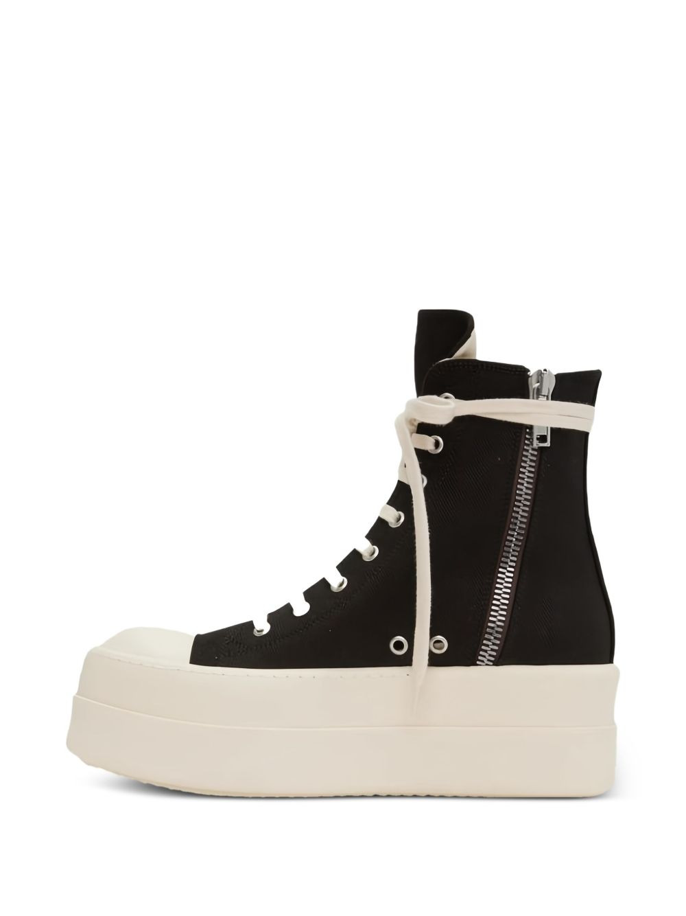 Double Bumper platform lace-up trainers - 4