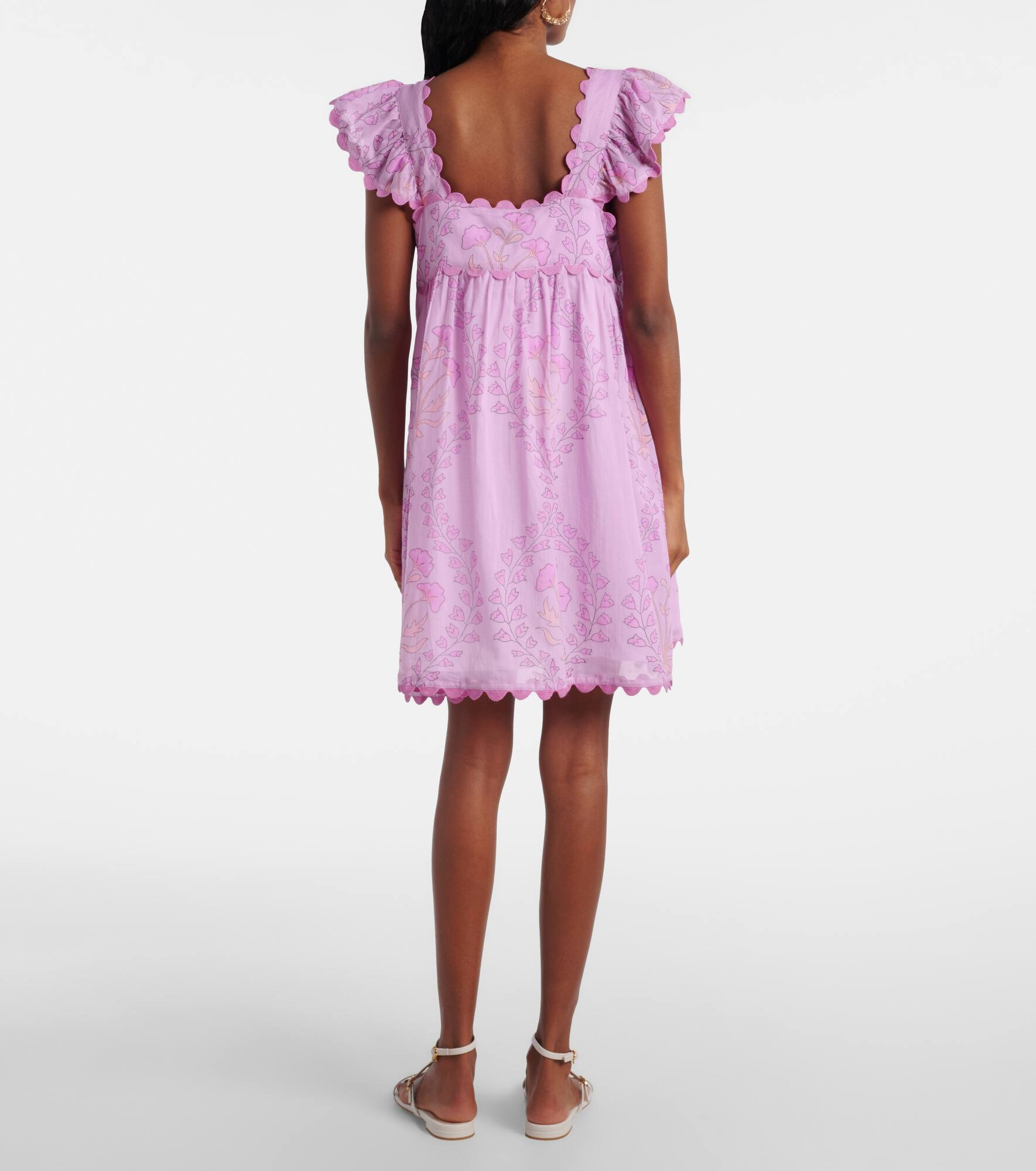 Ruffled cotton minidress - 3