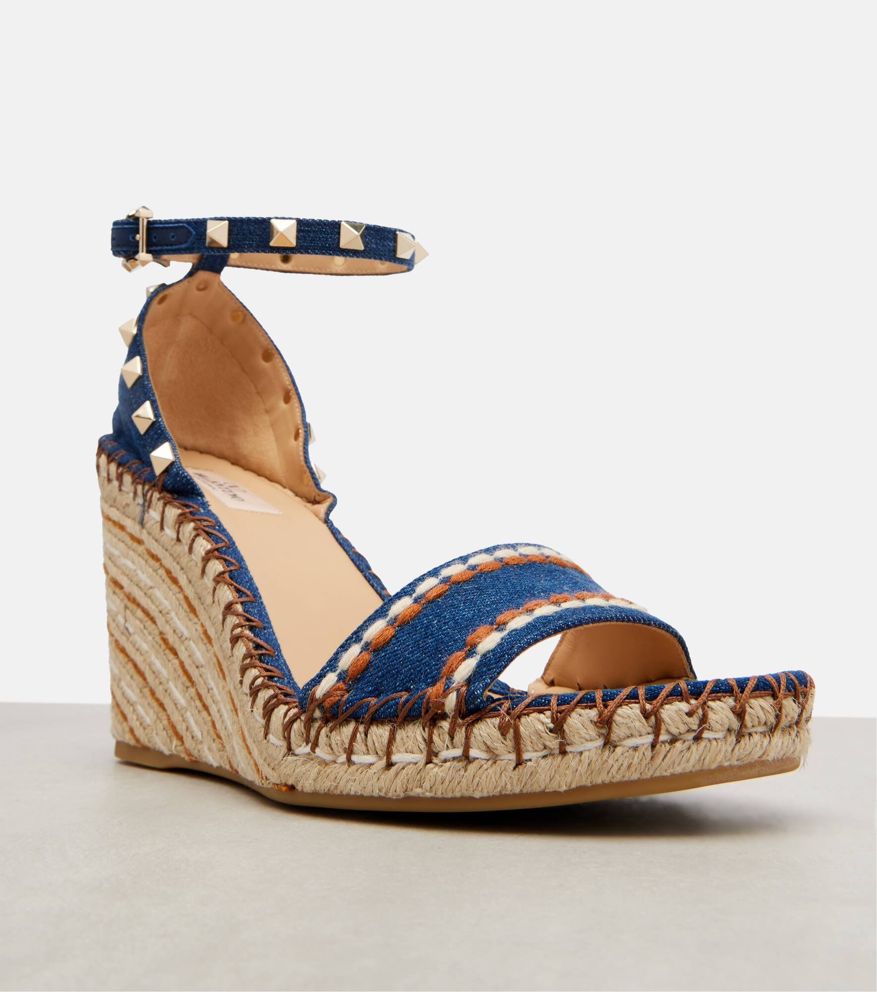 Rockstud Double 105 espadrille wedges - 5