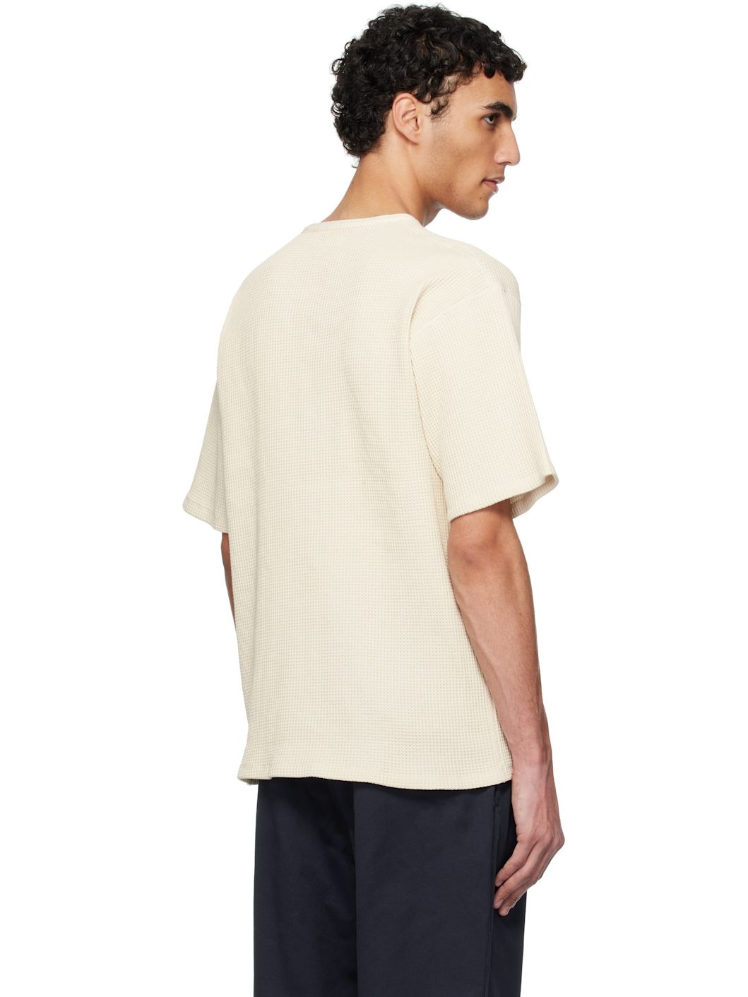 Off-White Henry Neck Thermal Sweat Henley - 3