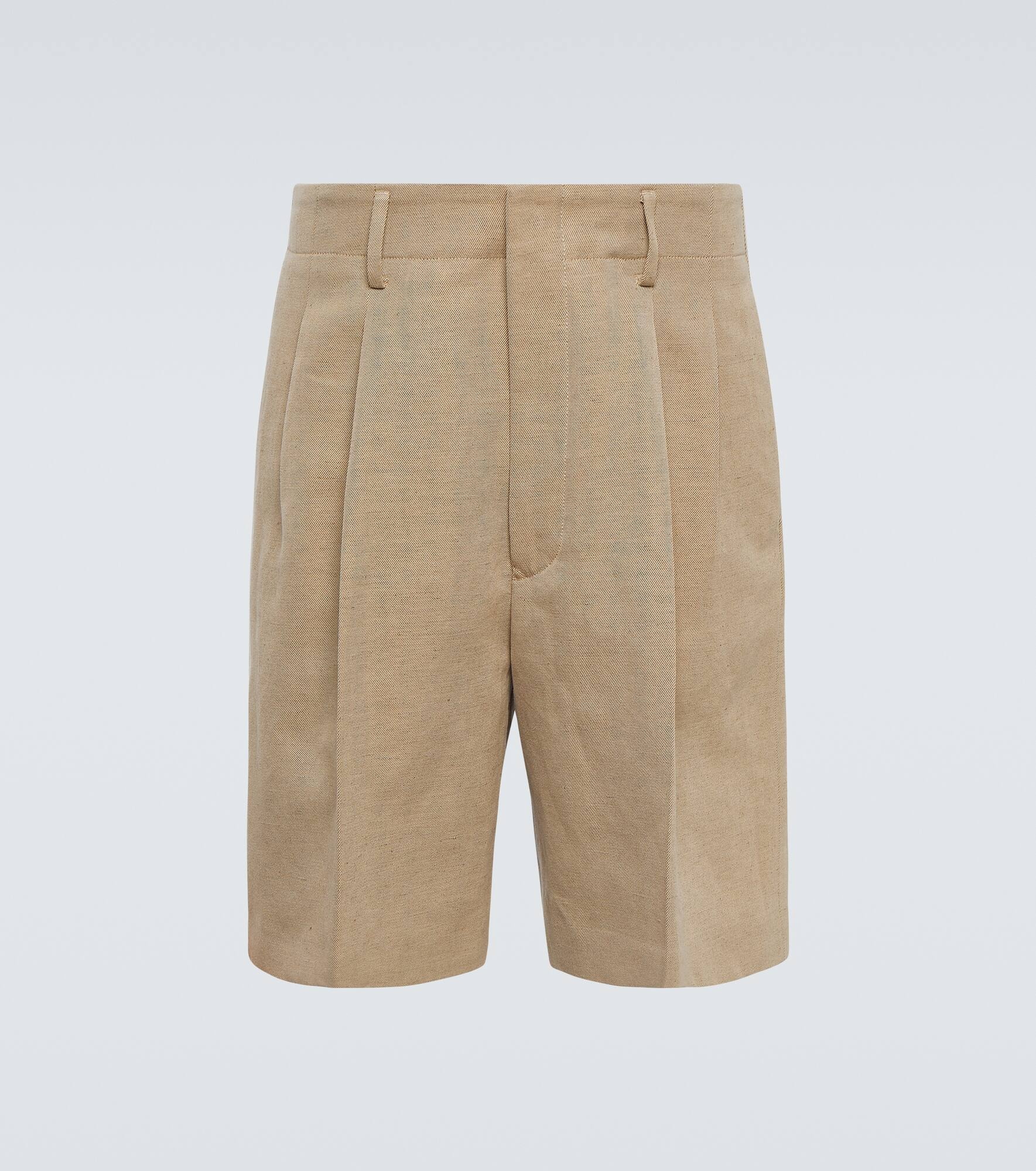 Joetsu cotton and linen Bermuda shorts - 1