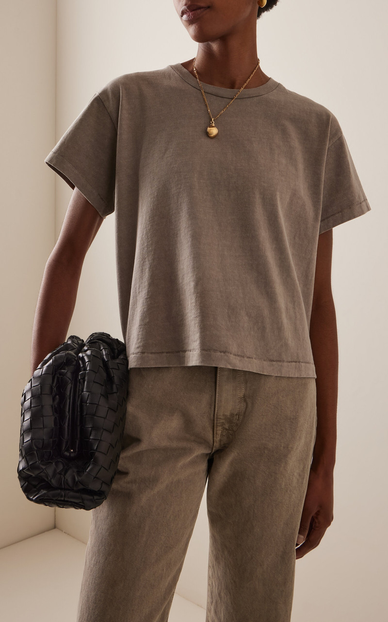 SLVRLAKE Square Cotton T-Shirt light grey outlook