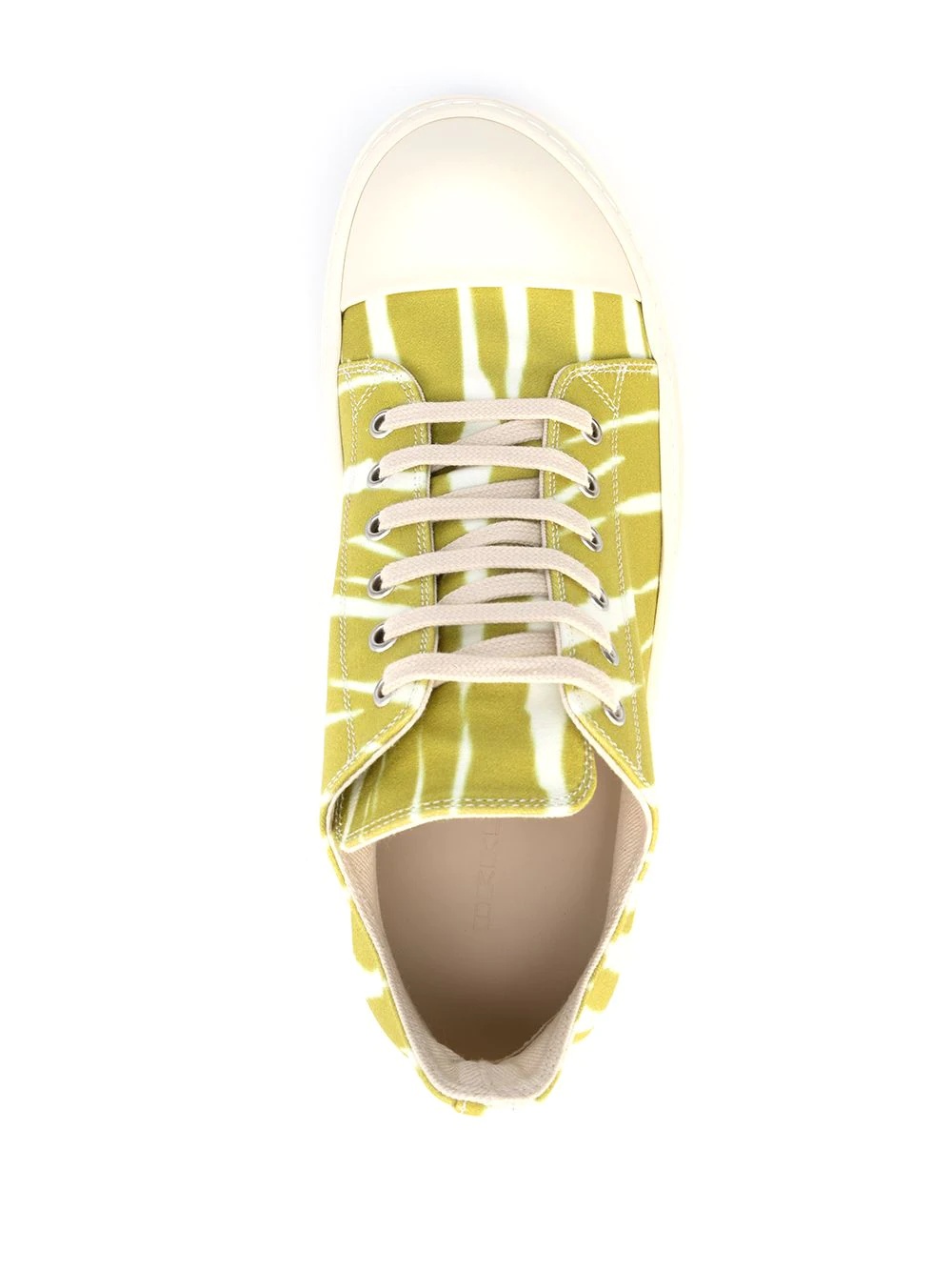 zebra-print lace-up sneakers - 4