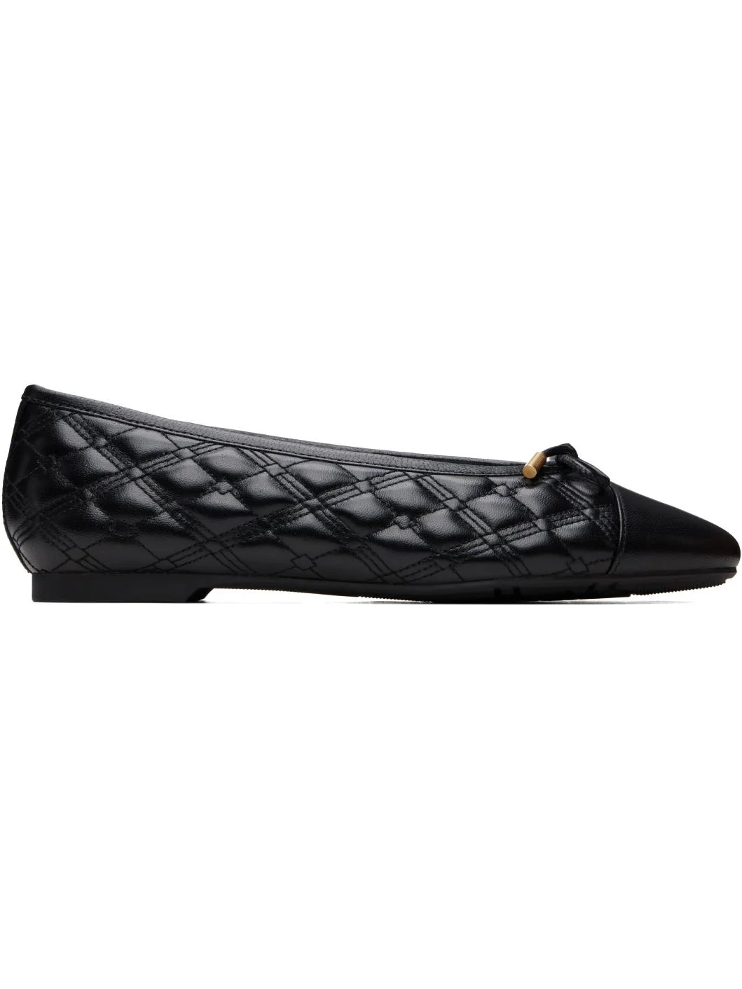 Black Highgate Ballerina Flats - 1