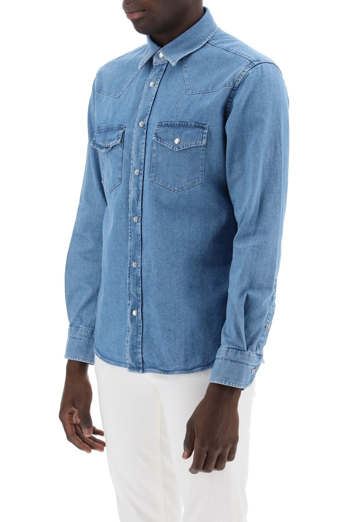 DENIM WESTERN SHIRT FOR MEN - 10