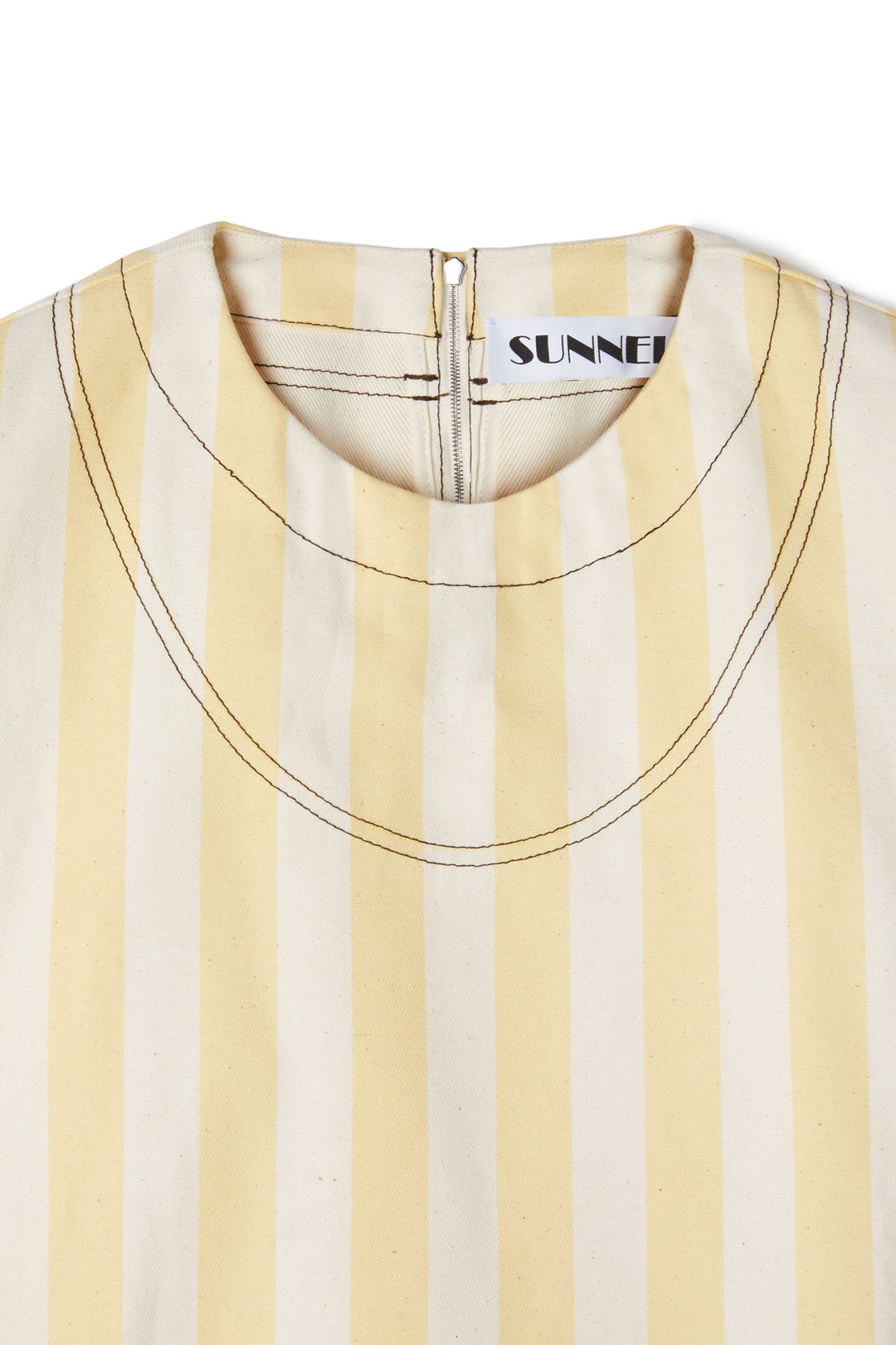 STRIPED T-SHIRT / ecru & yellow - 3