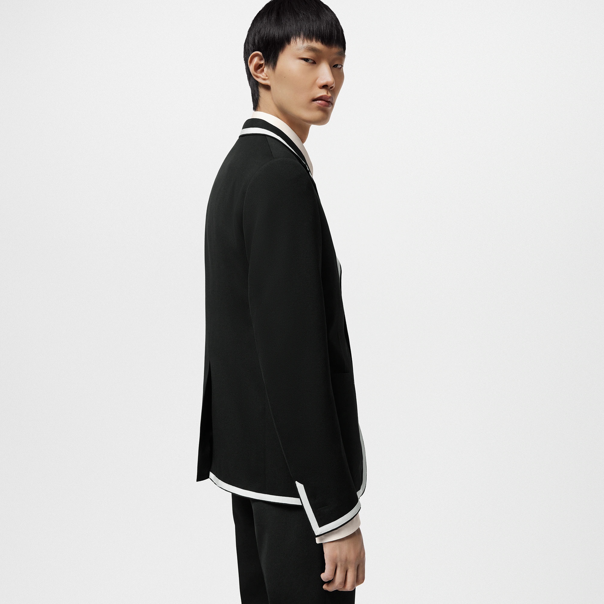 Single-Breasted Wool School Blazer - 5