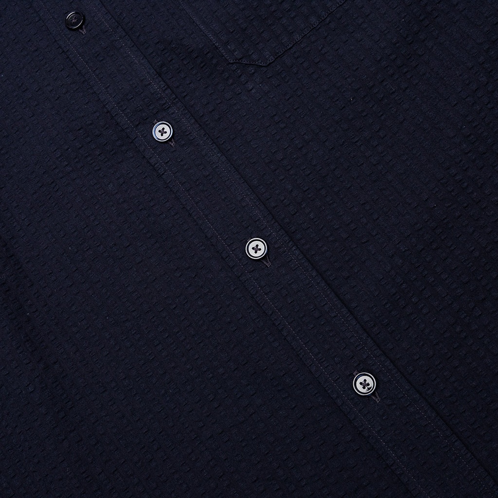 SHORT SLEEVE SHIRT WITH POCKET - NIGHT BLUE - 5