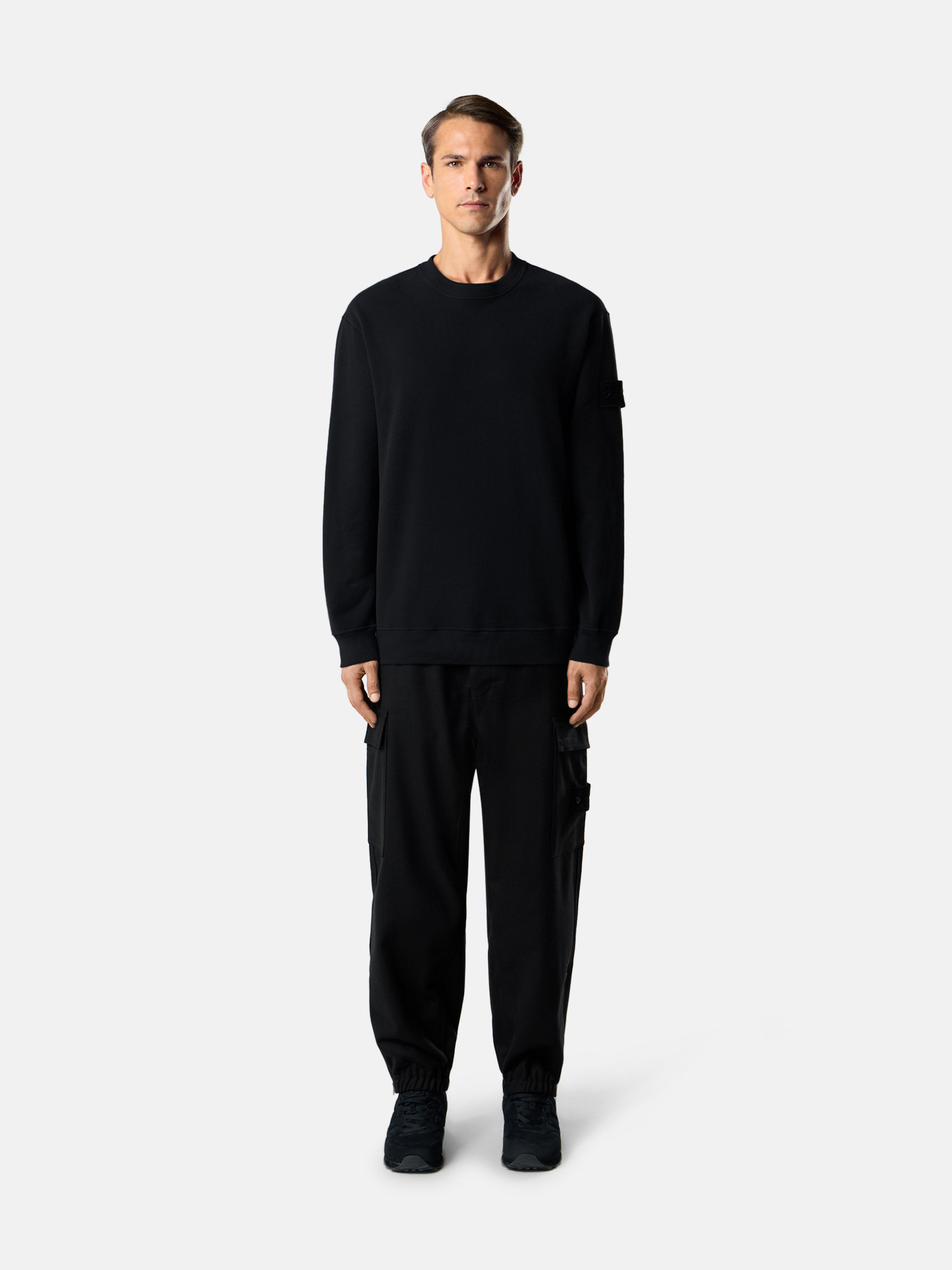 6100069 STRETCH COTTON FLEECE_STONE ISLAND GHOST - 2