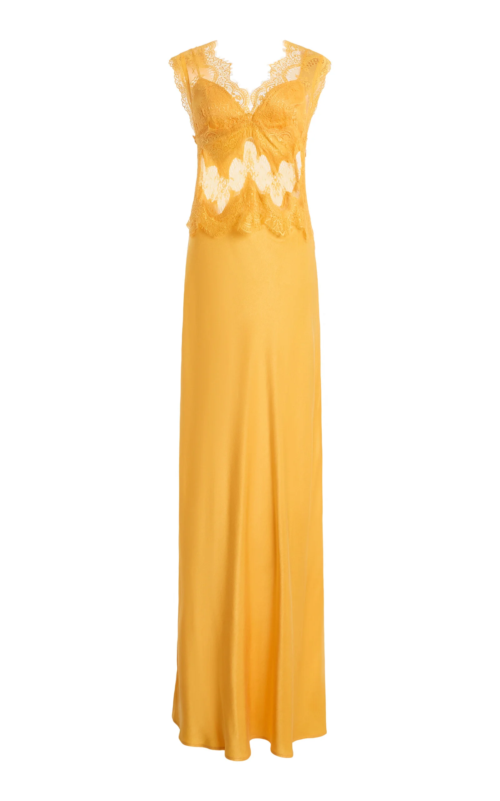 Exclusive Visions Satin Maxi Dress - 1