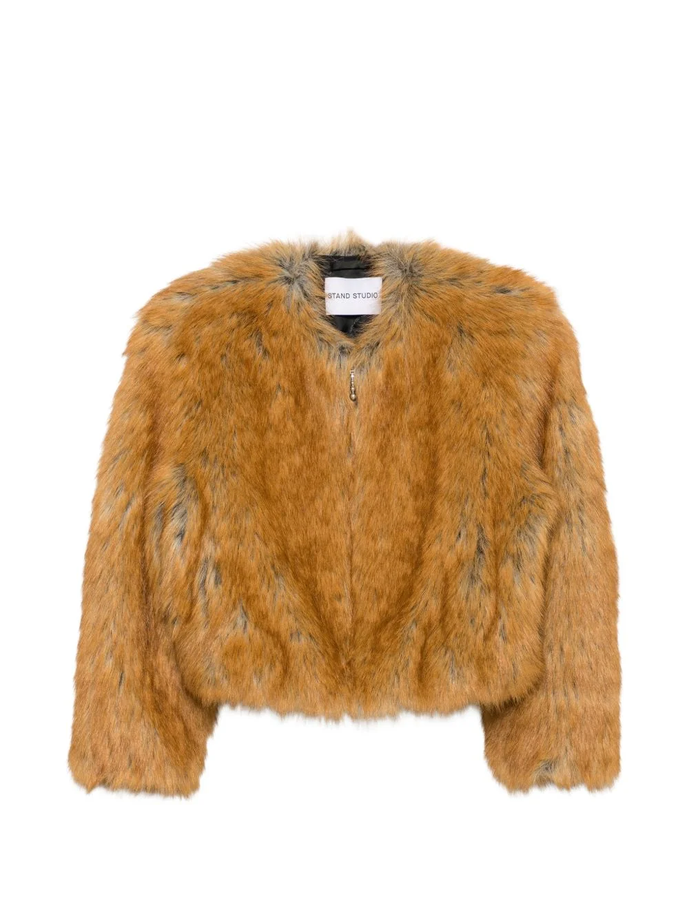 Karly cropped faux-fur jacket - 1