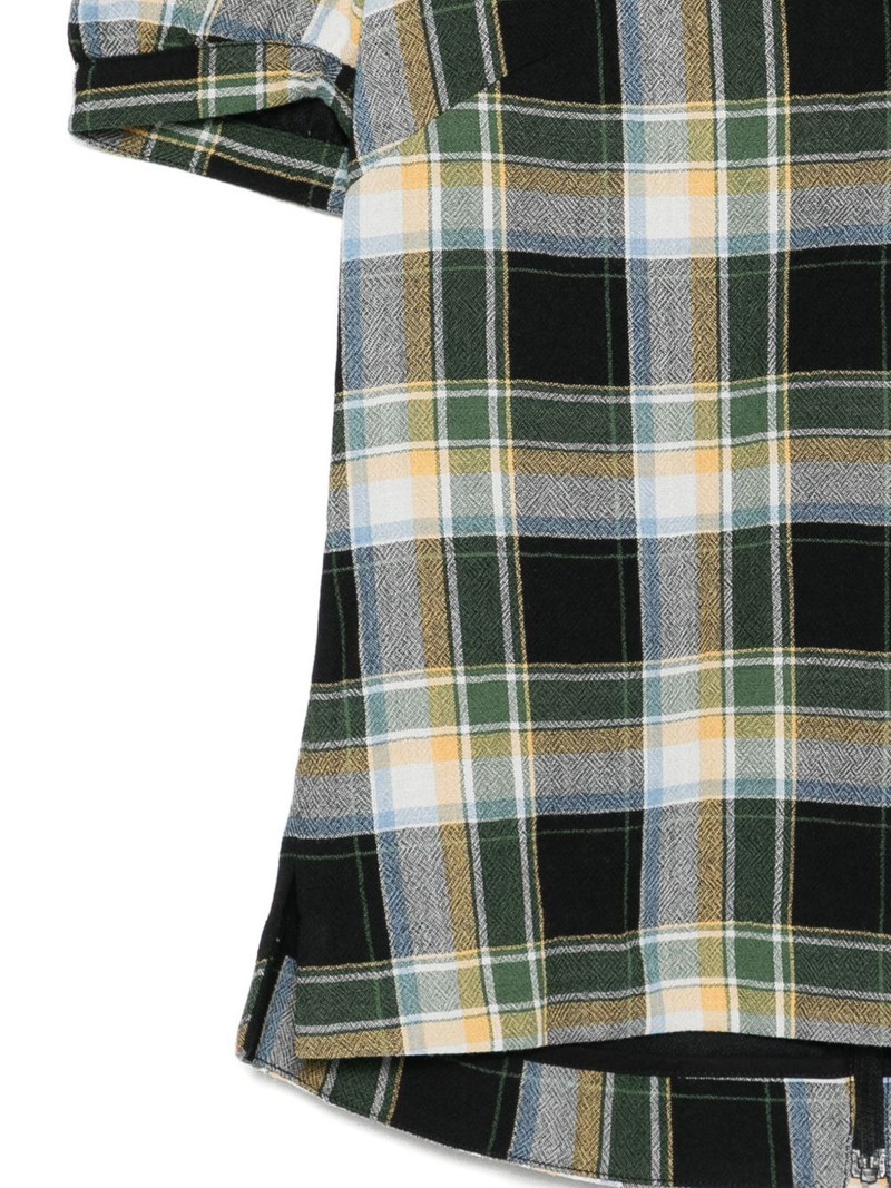 notched-collar puff-sleeves blouse 3