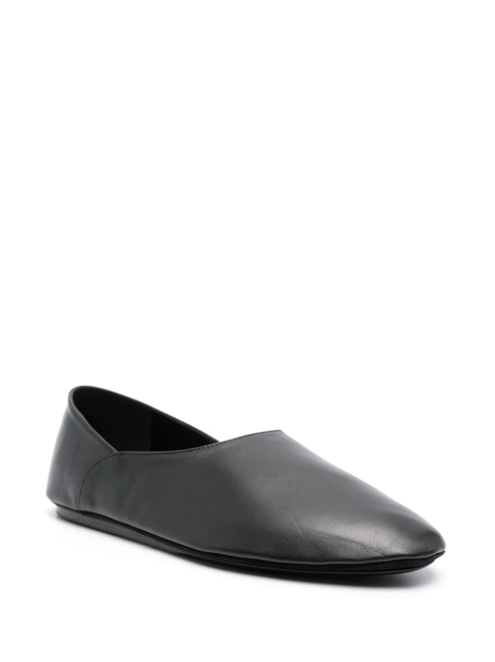 two-panel leather ballerina flats - 2