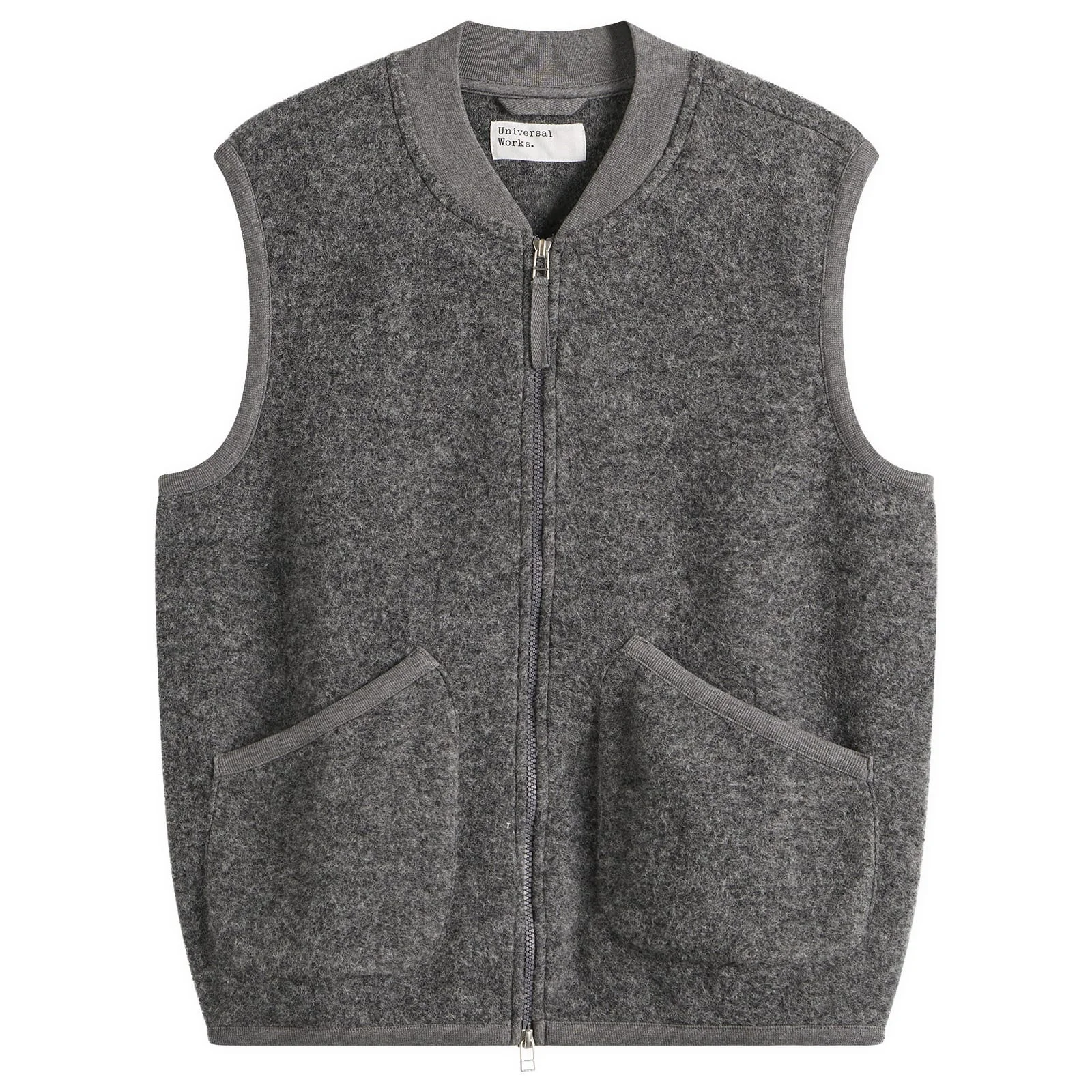 Universal Works Wool Fleece Zip Waistcoat - 1