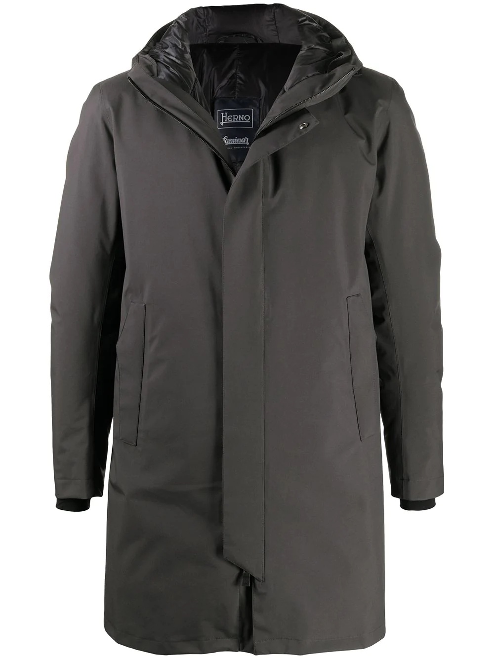 down hooded coat - 1