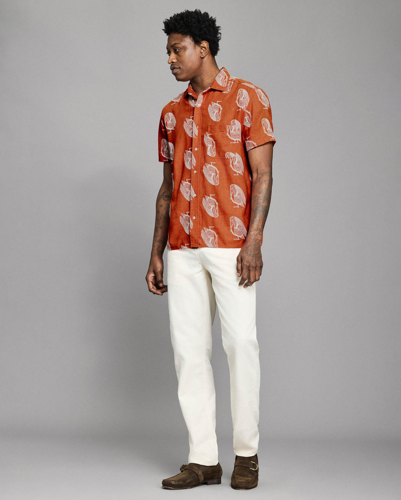 Short Sleeve Embroidered Pelican Treme Shirt 3
