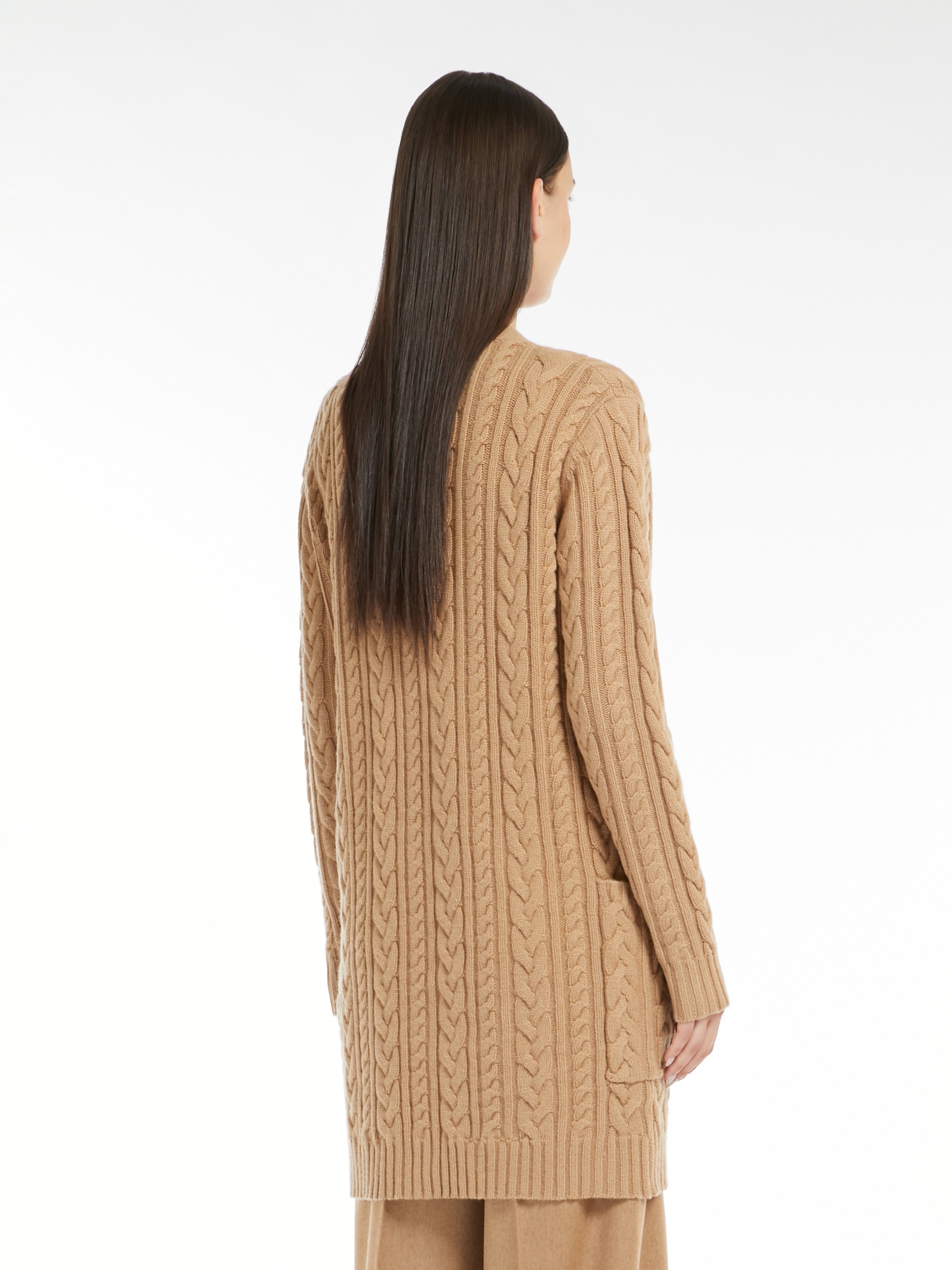 CALOTTA Cable-knit cashmere and wool cardigan - 4