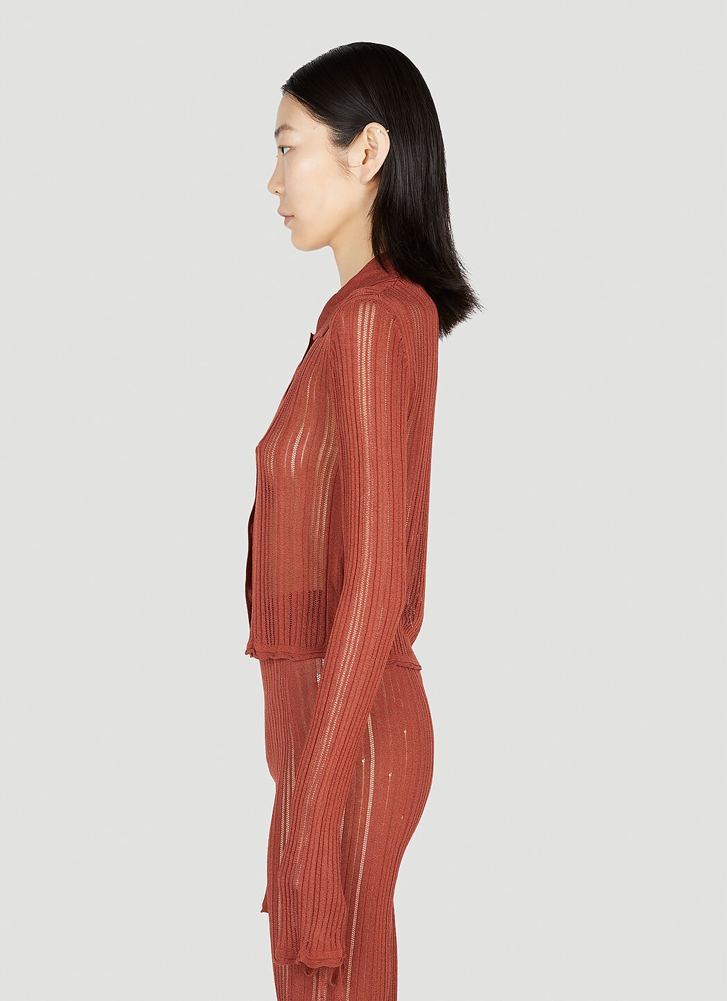 Ribbed Knit Shirt - 3